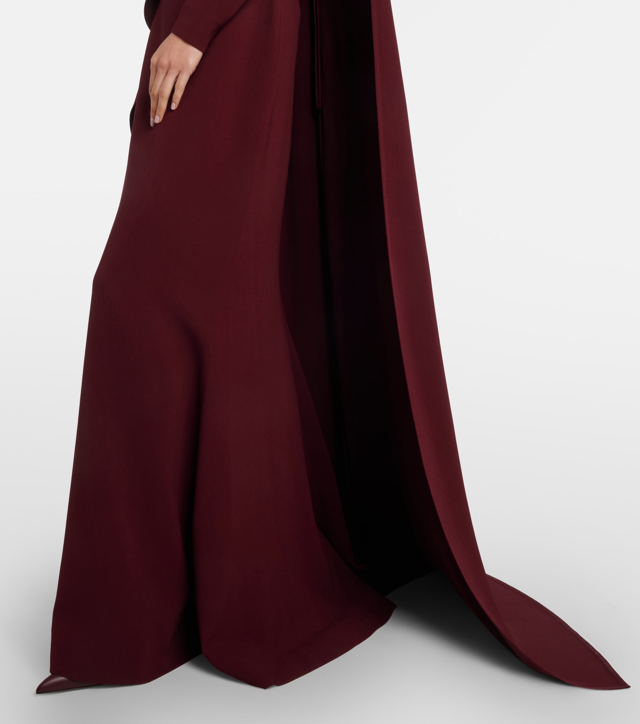Elie Saab Cape-detail belted gown