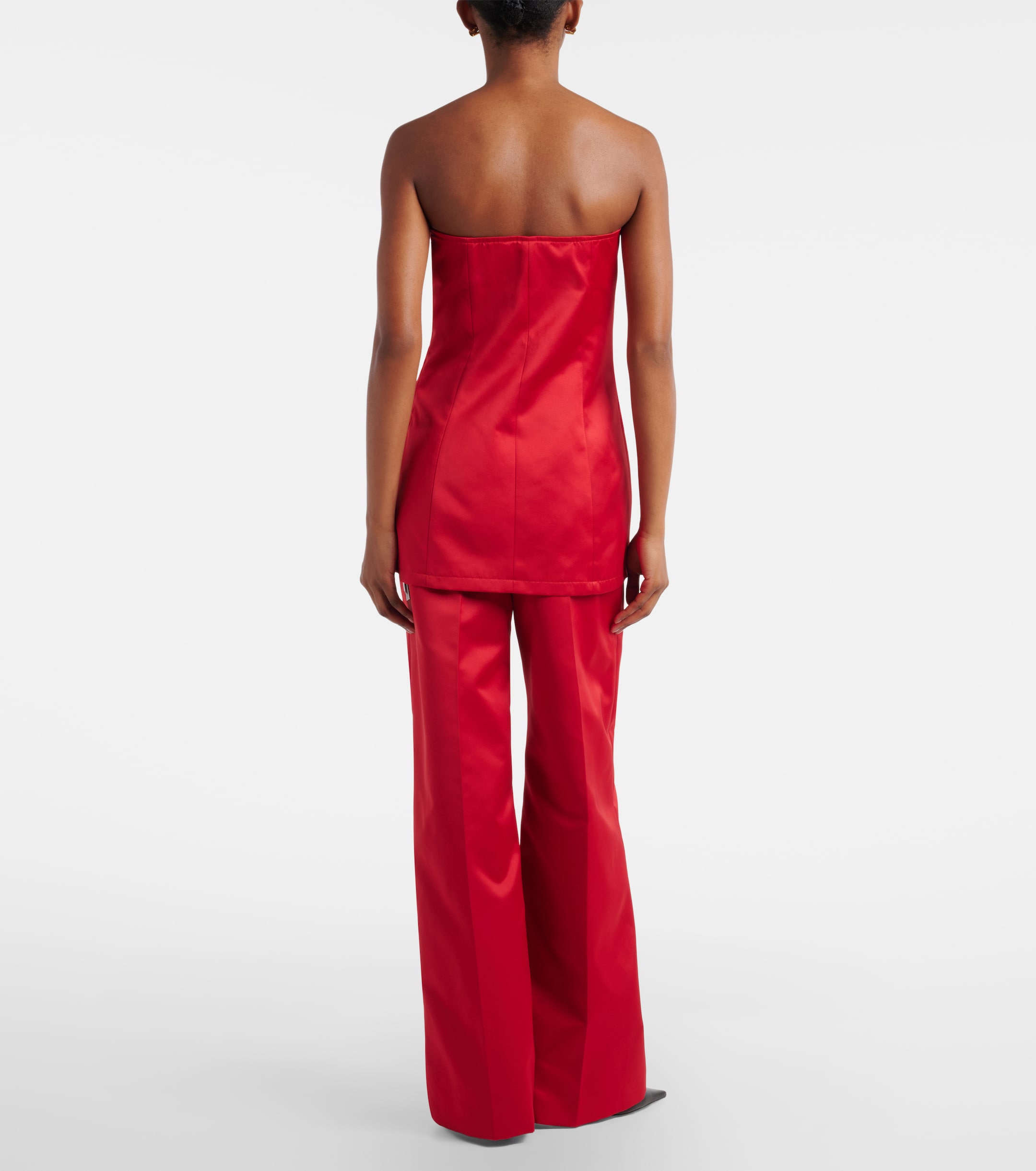The Frankie Shop Brickell satin wide-leg pants