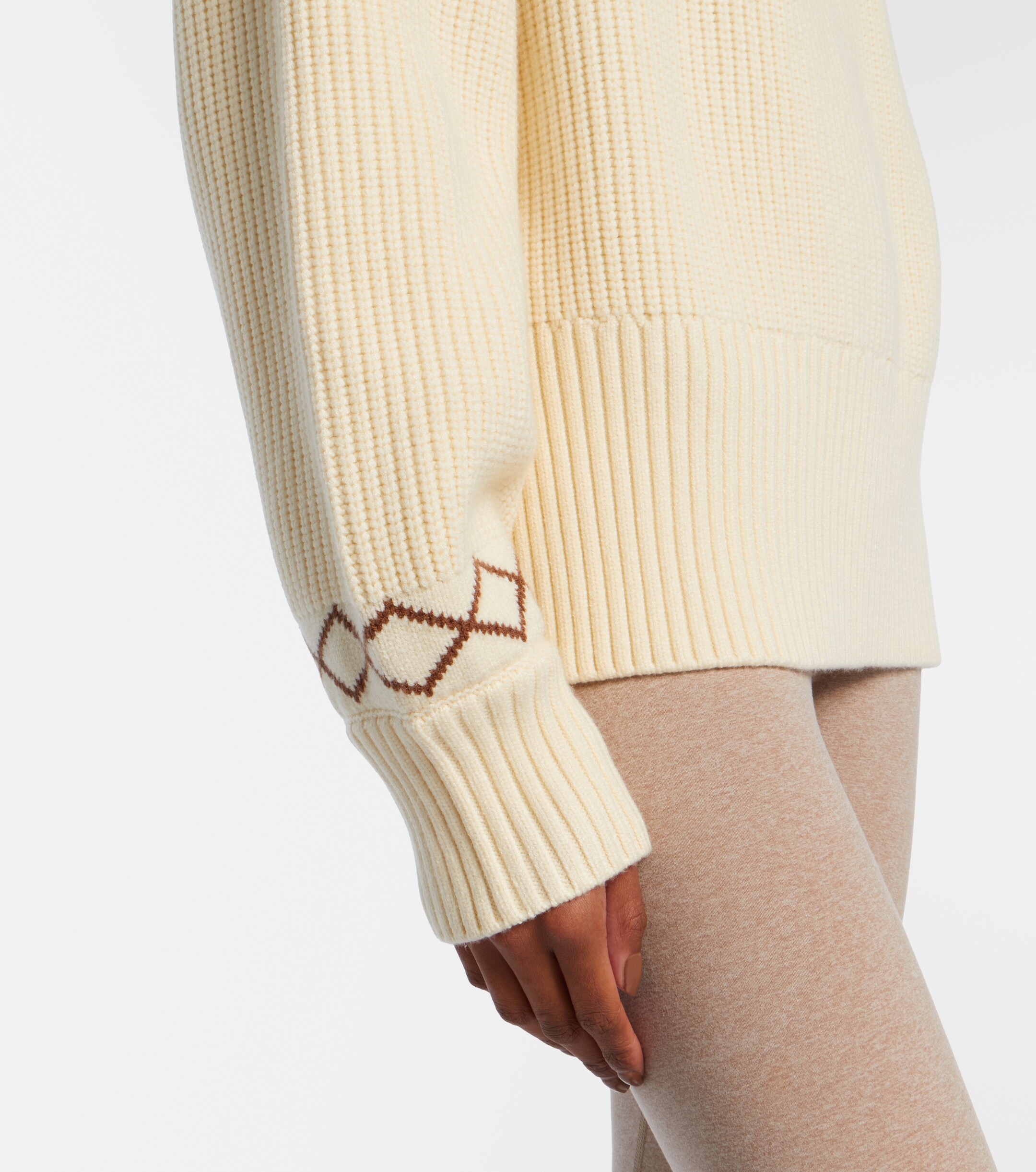 Varley Varley Sigrid ribbed-knit half-zip sweater