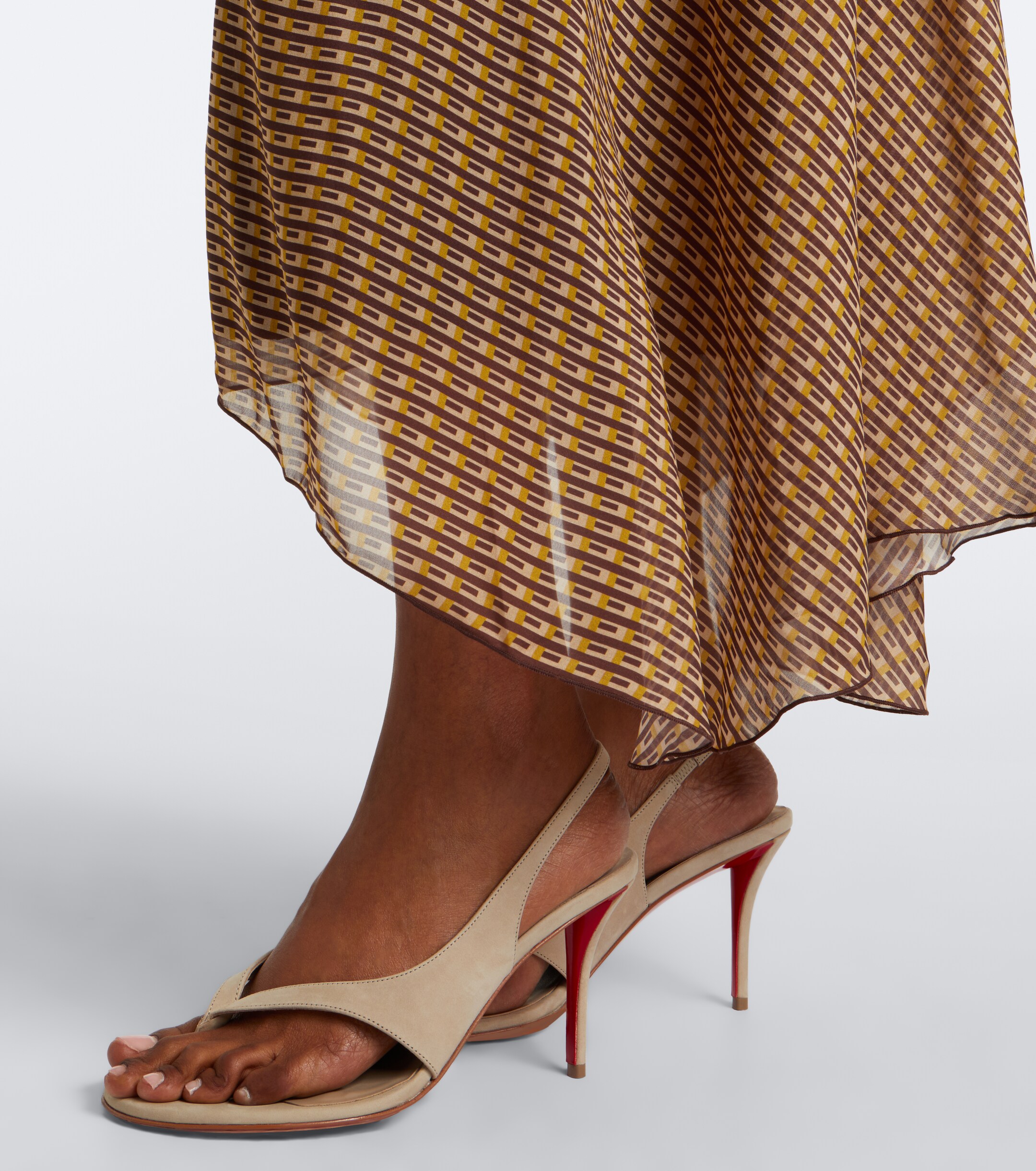 CHRISTIAN LOUBOUTIN Christian Louboutin Miss Z suede thong sandals