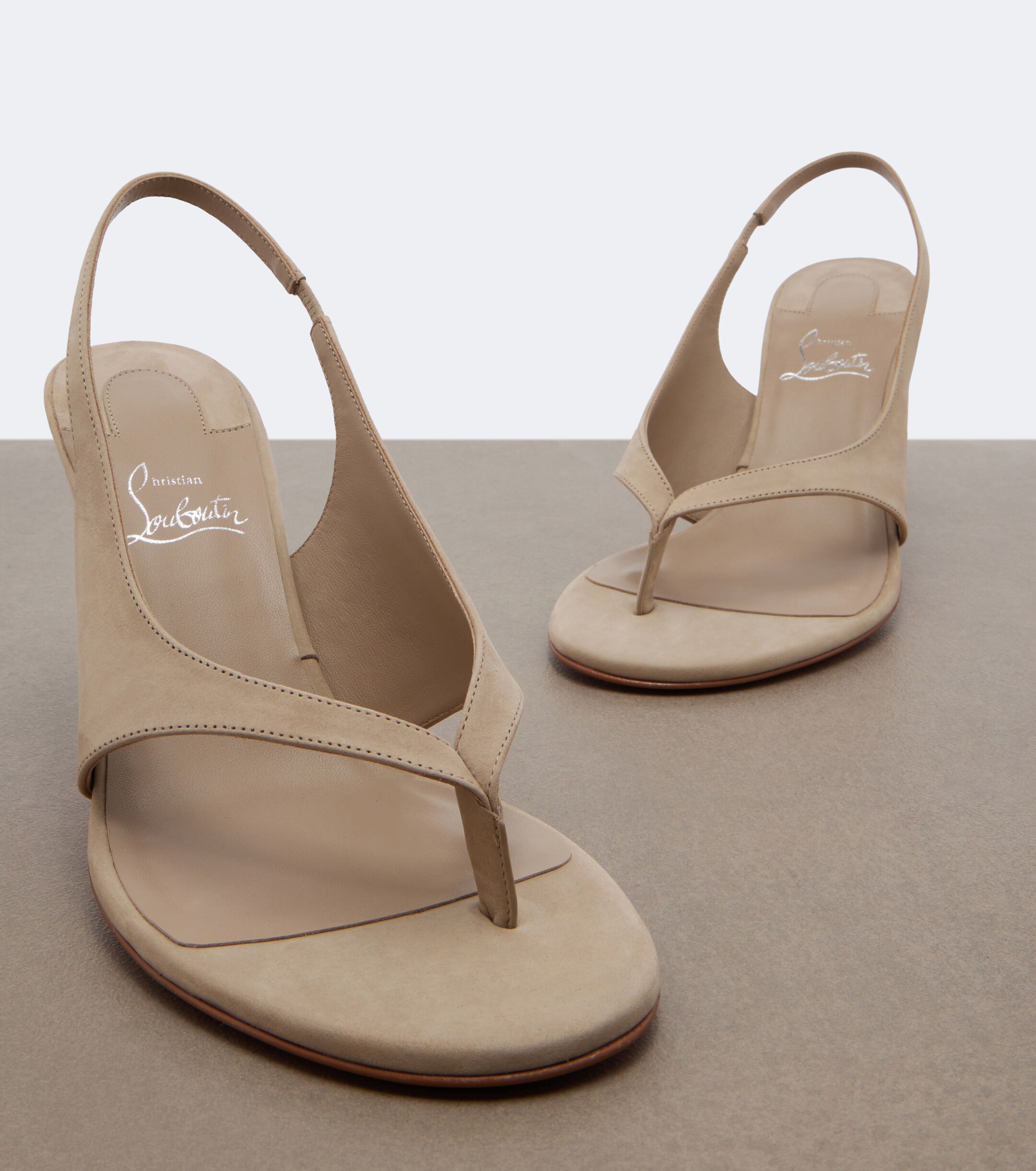 CHRISTIAN LOUBOUTIN Christian Louboutin Miss Z suede thong sandals