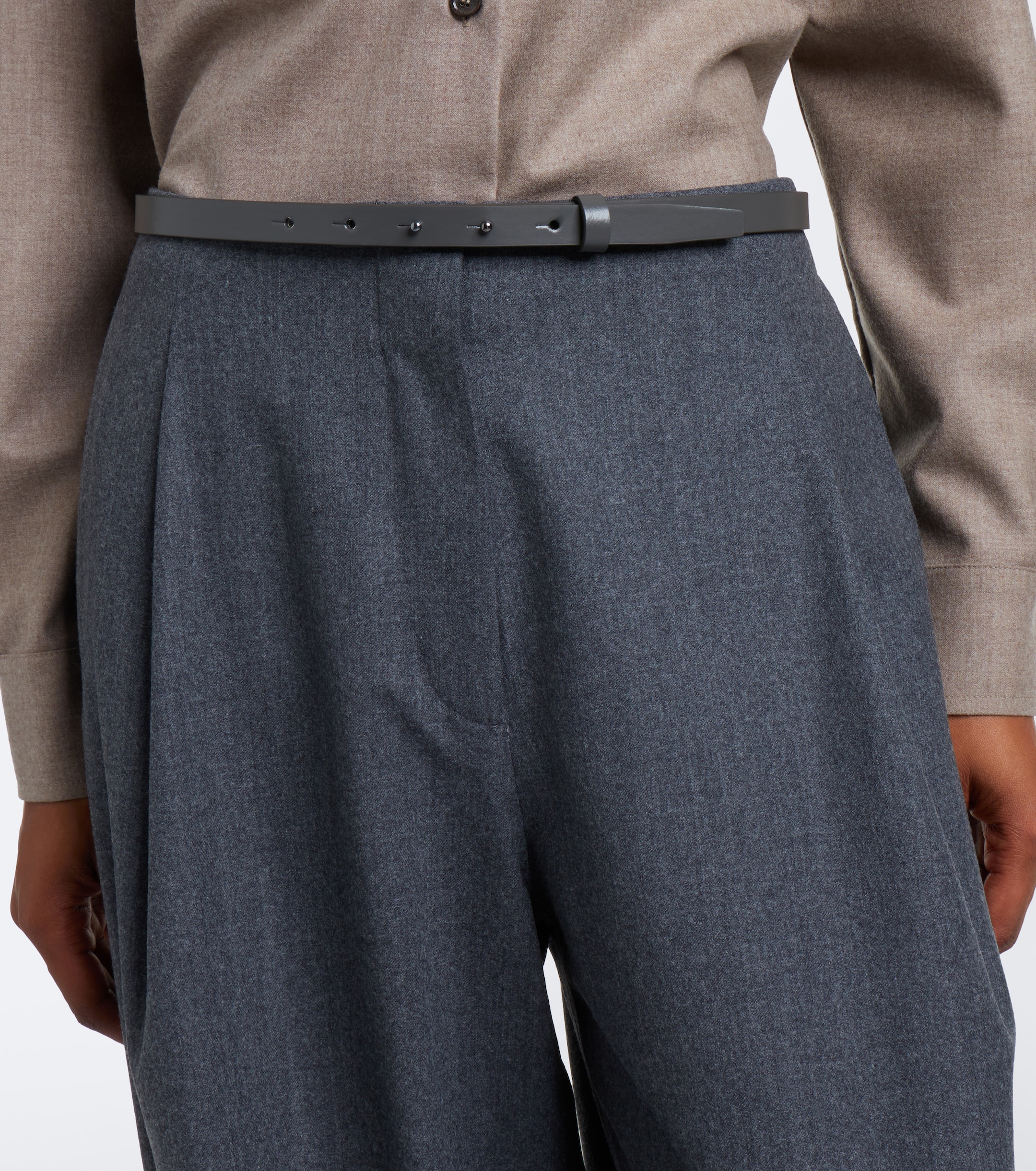 Max Mara Max Mara Wool-blend flannel balloon pants