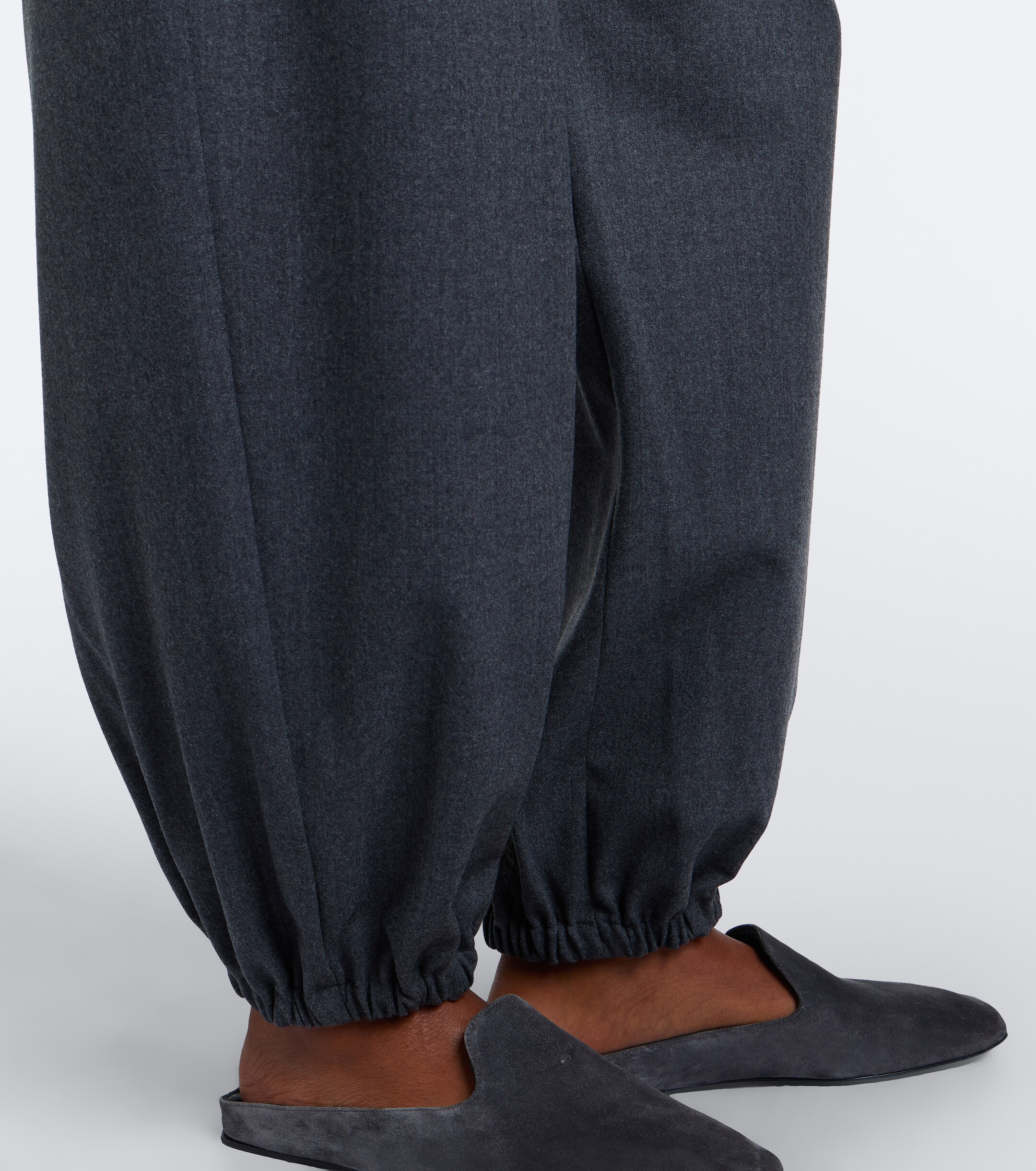 Max Mara Max Mara Wool-blend flannel balloon pants