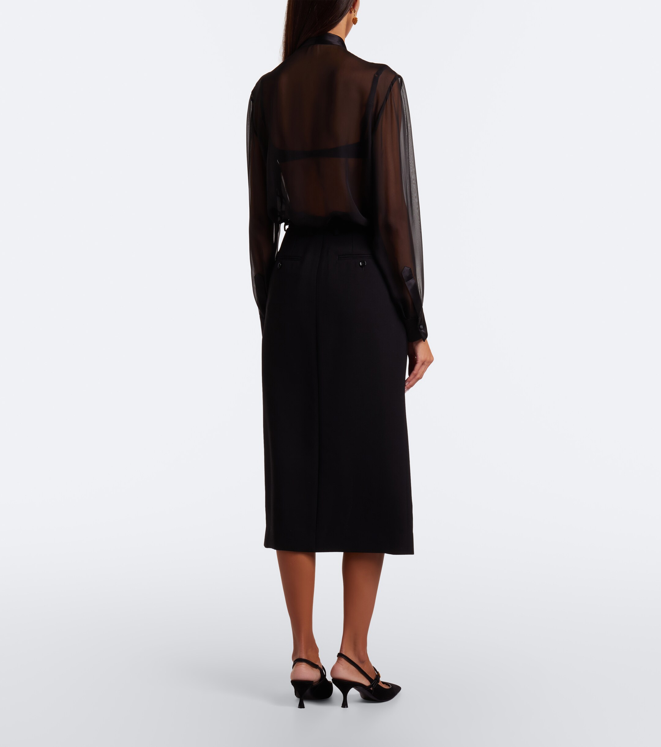 Dolce&Gabbana Dolce & Gabbana Virgin wool crêpe pencil skirt