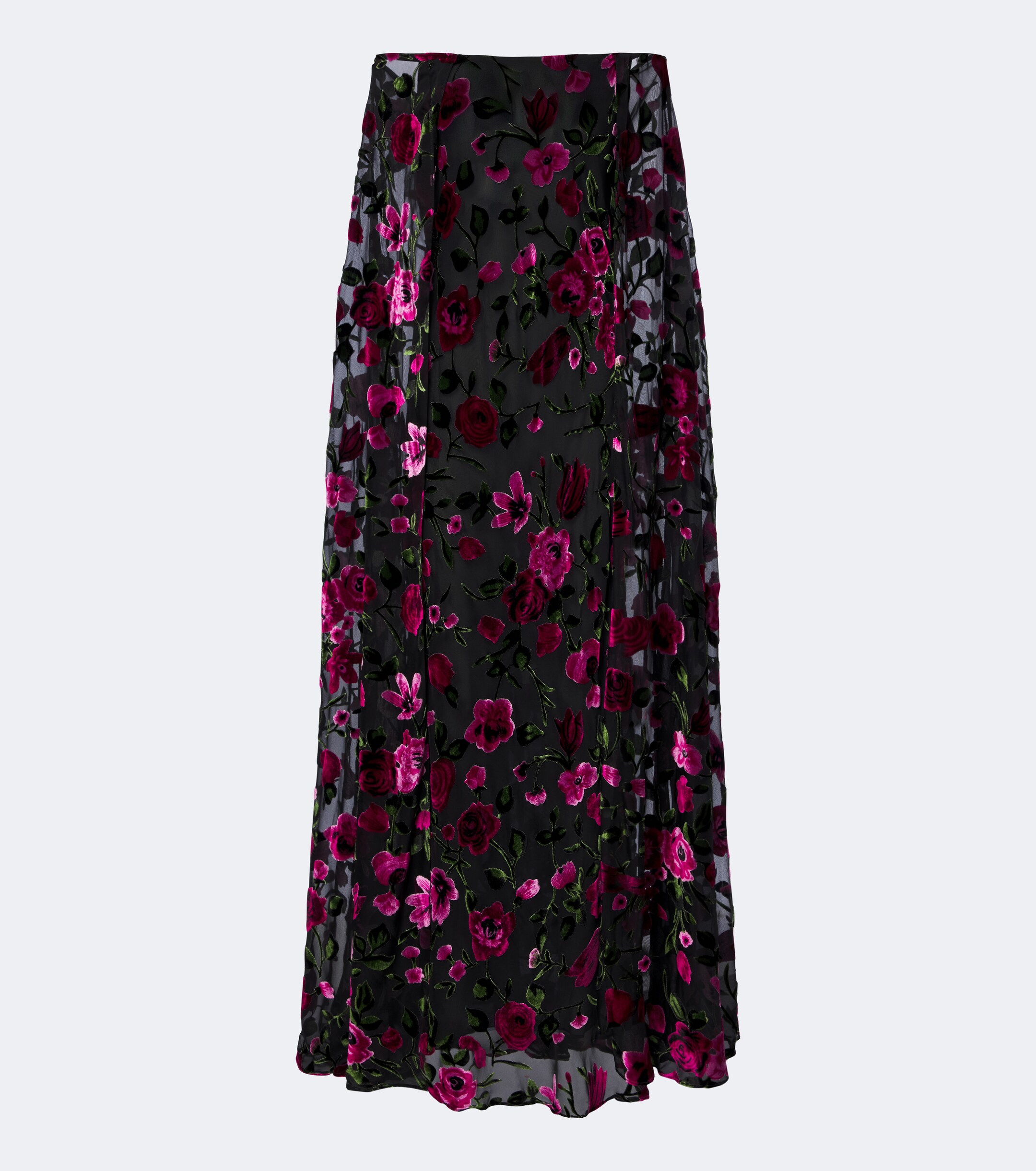 Rodarte Rodarte Caped floral devoré velvet gown