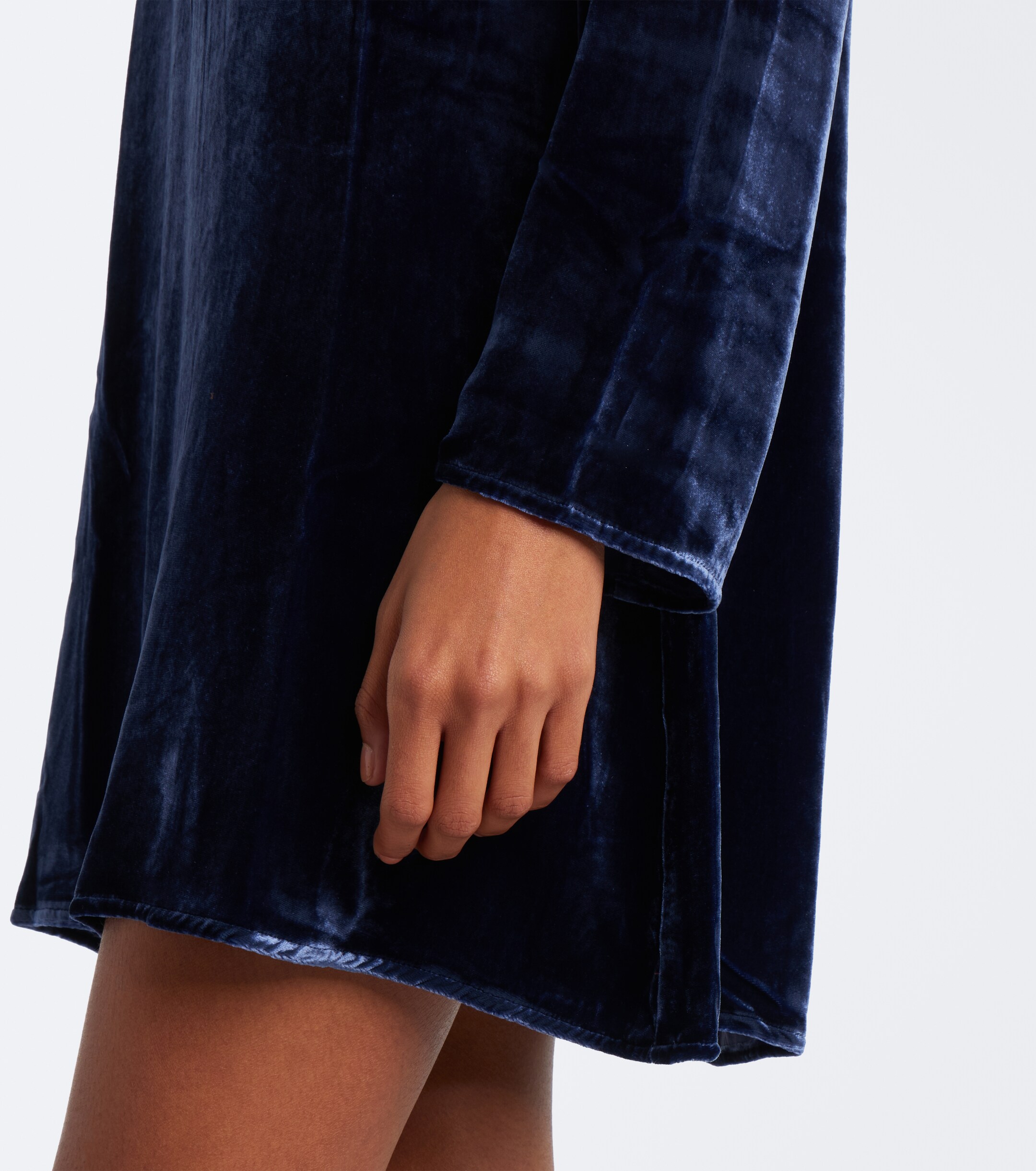 Asceno Asceno Larissa velvet minidress