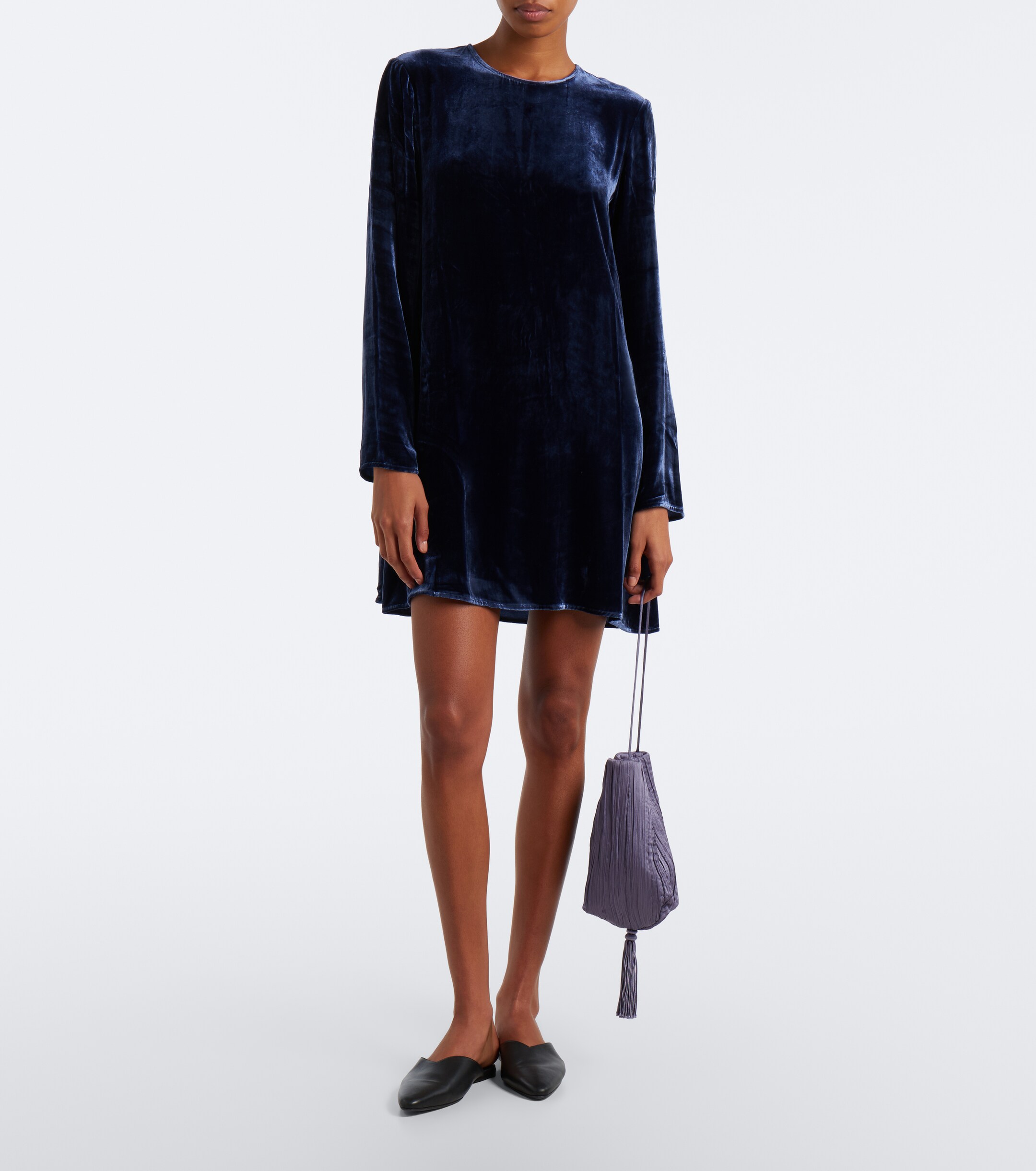 Asceno Asceno Larissa velvet minidress