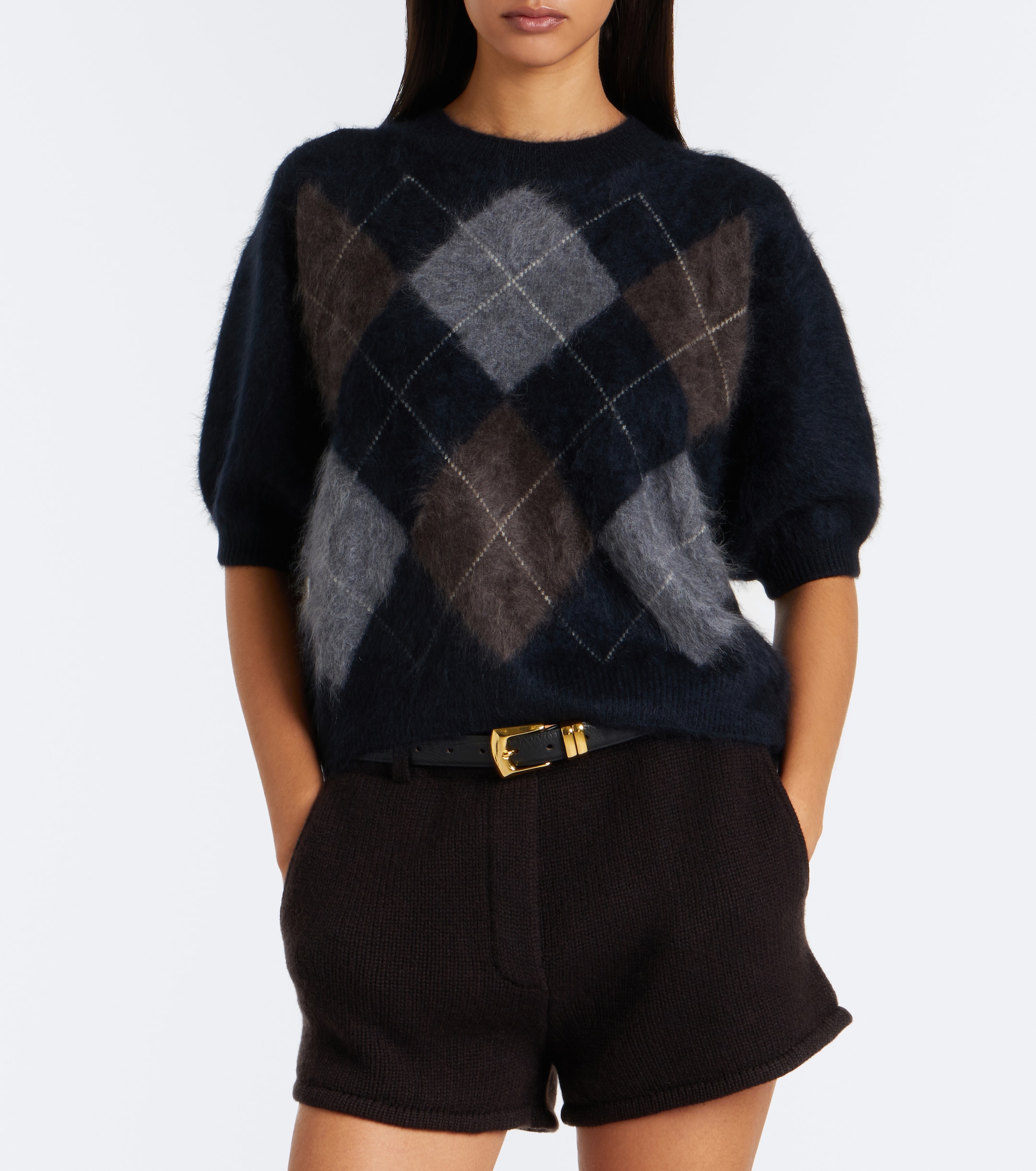 LISA YANG Lisa Yang Juniper argyle cashmere sweater