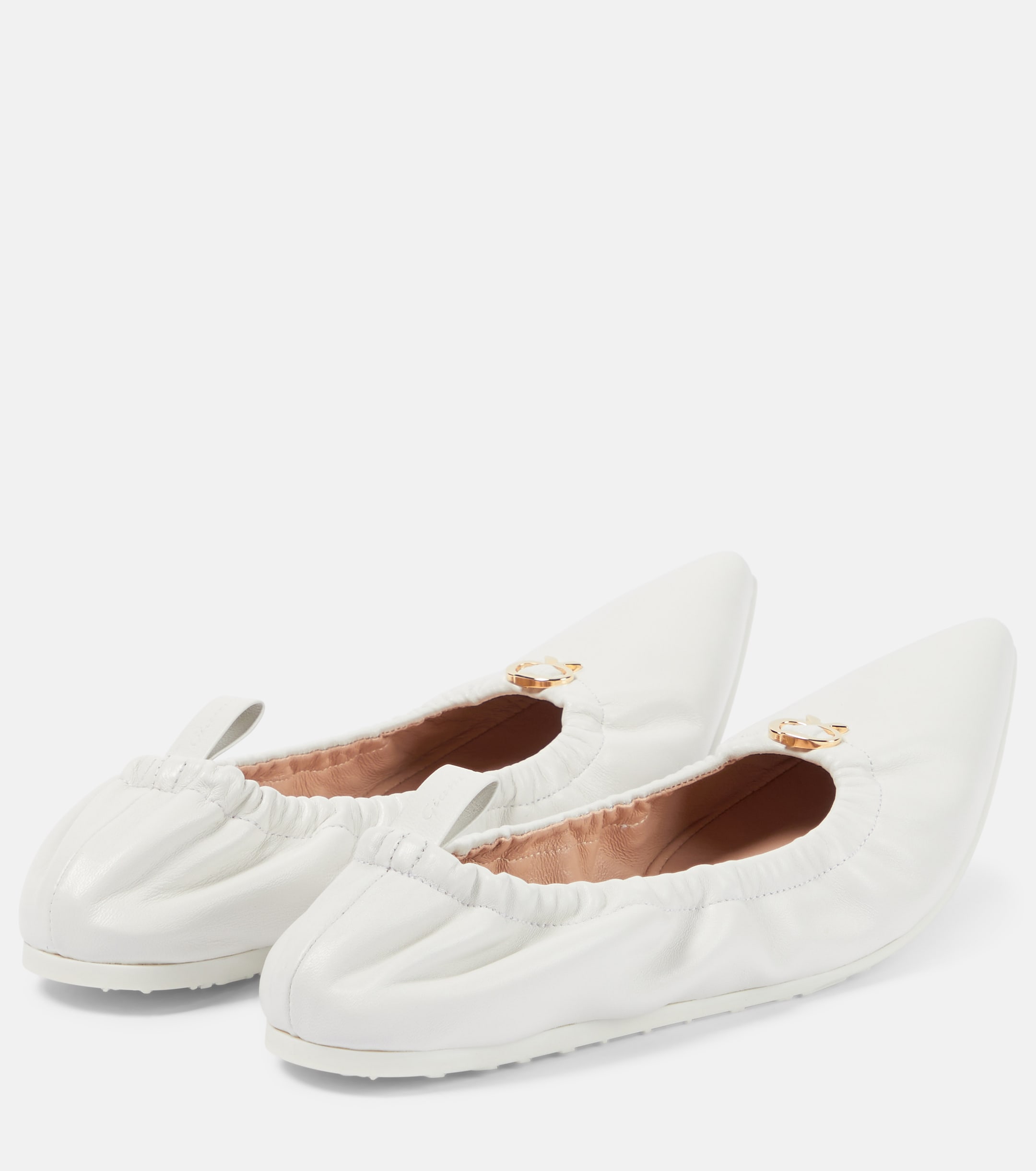 GIANVITO ROSSI Alina leather ballet flats thumbnail