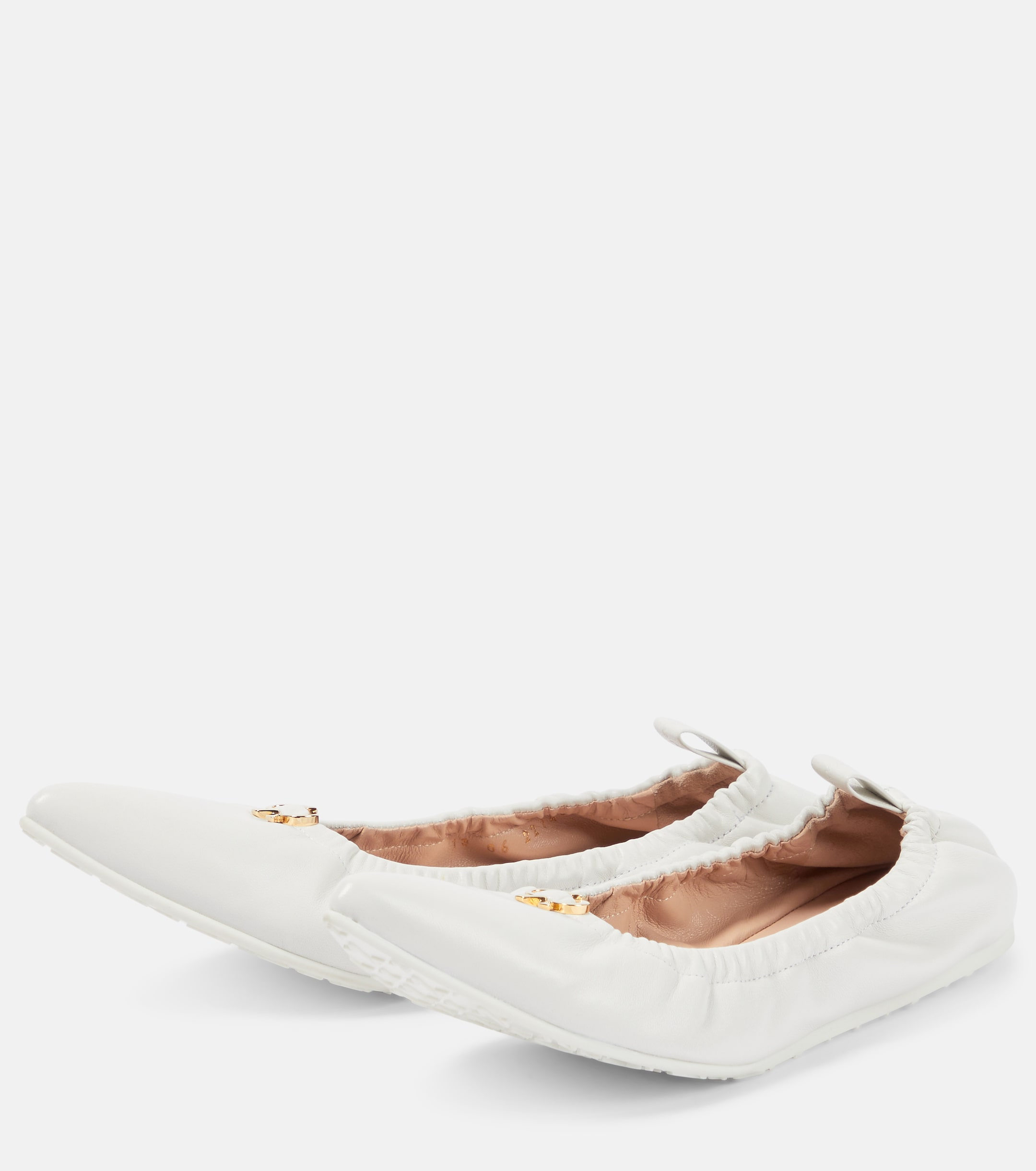 GIANVITO ROSSI Alina leather ballet flats thumbnail