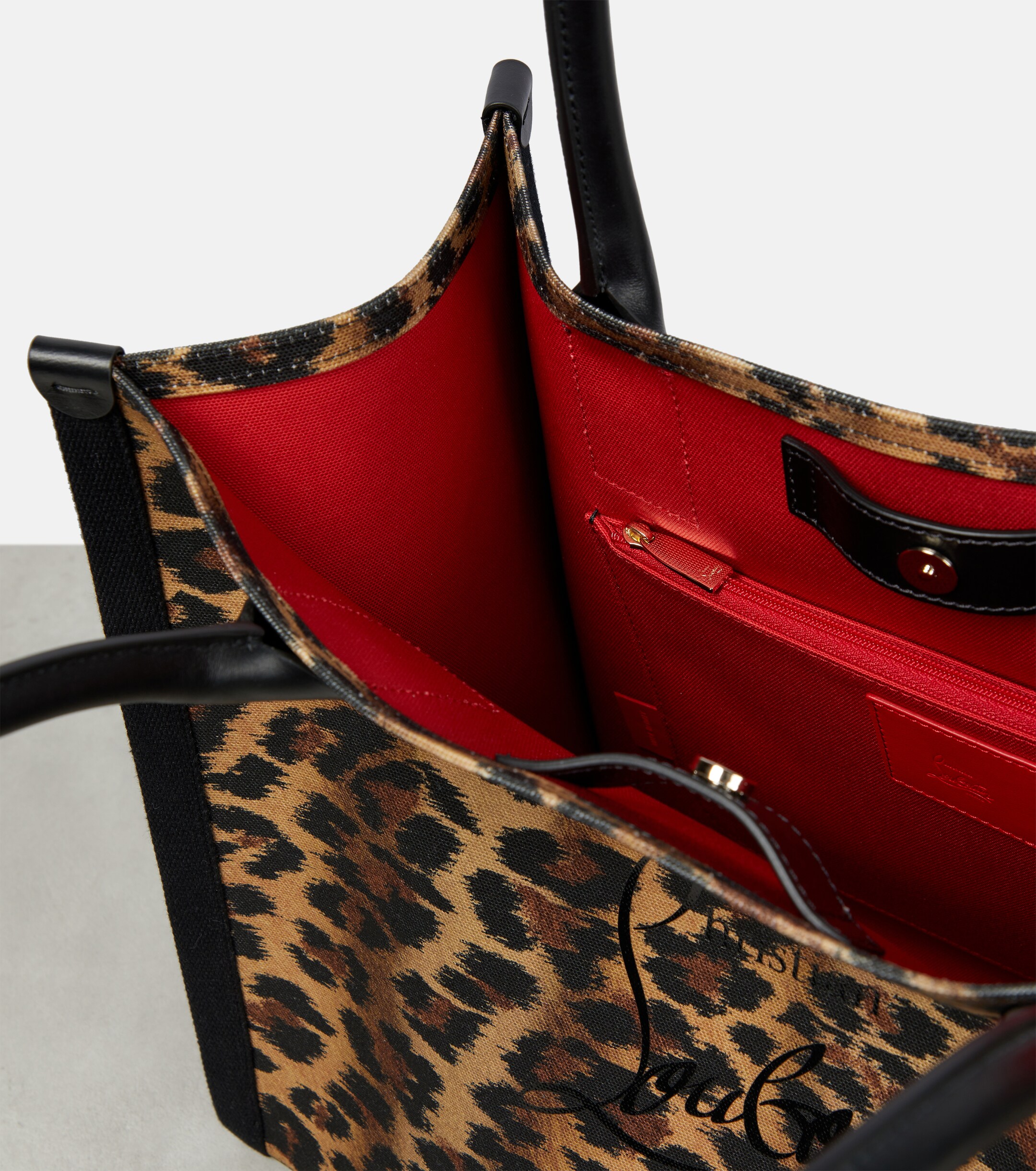 CHRISTIAN LOUBOUTIN Nastroloubi Large canvas tote bag