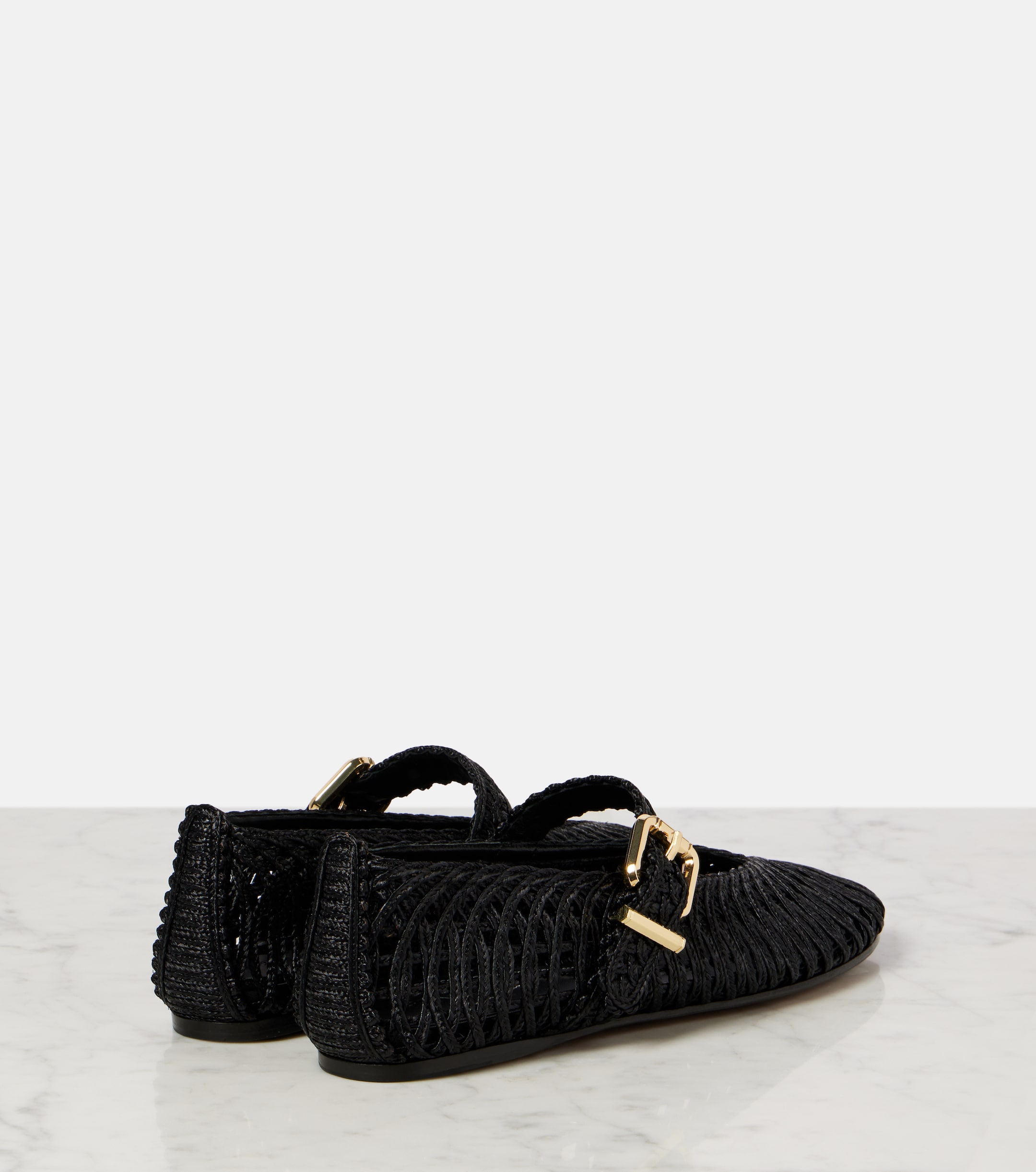 Zimmermann Reef raffia Mary Jane flats thumbnail