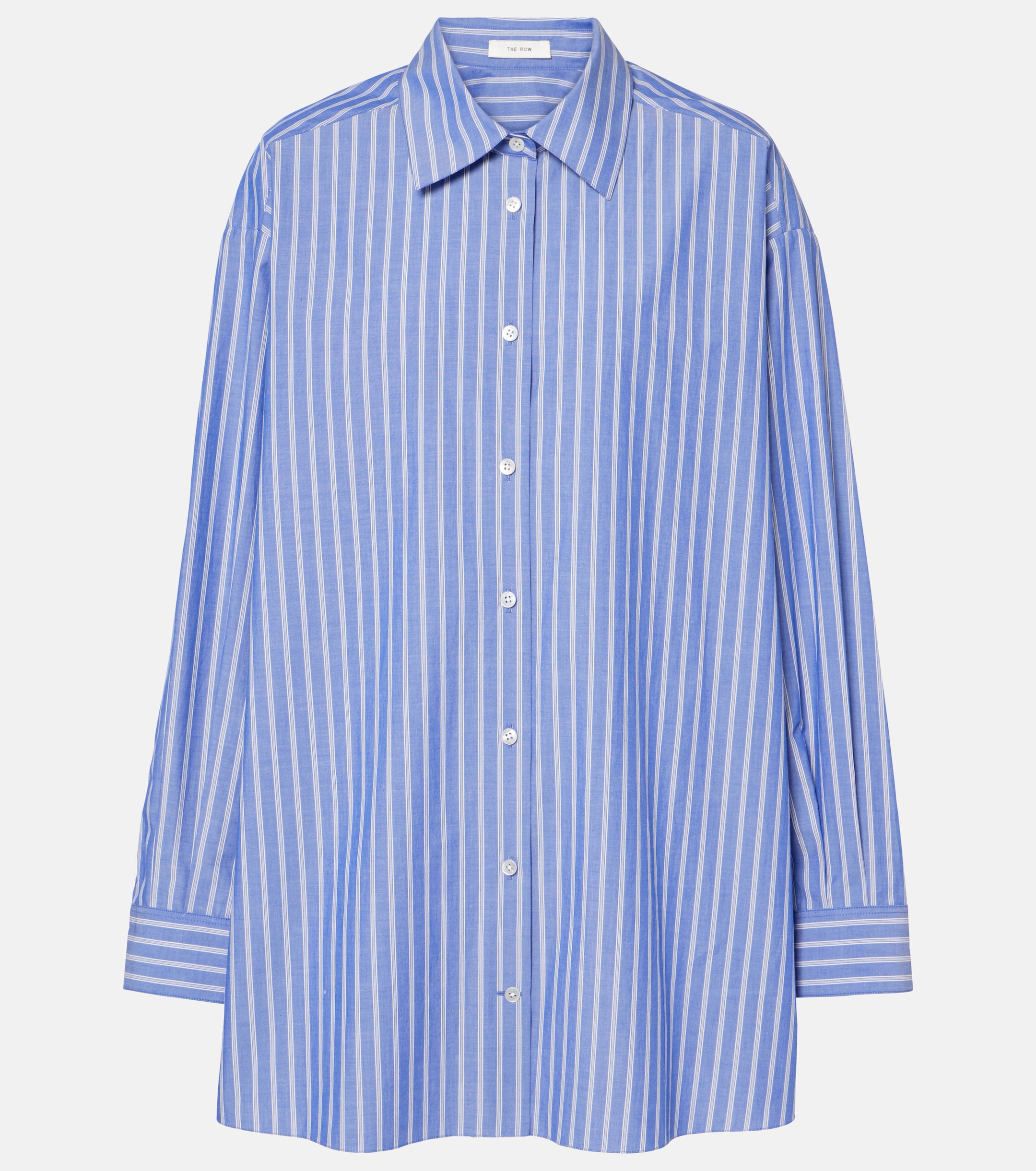 The Row Luka striped cotton poplin shirt thumbnail