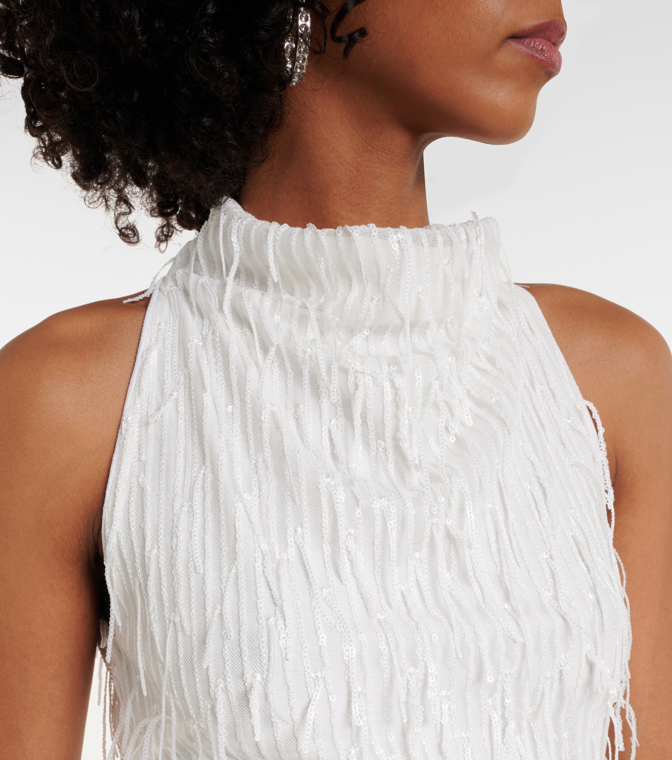 Rotate Bridal sequined halterneck gown thumbnail