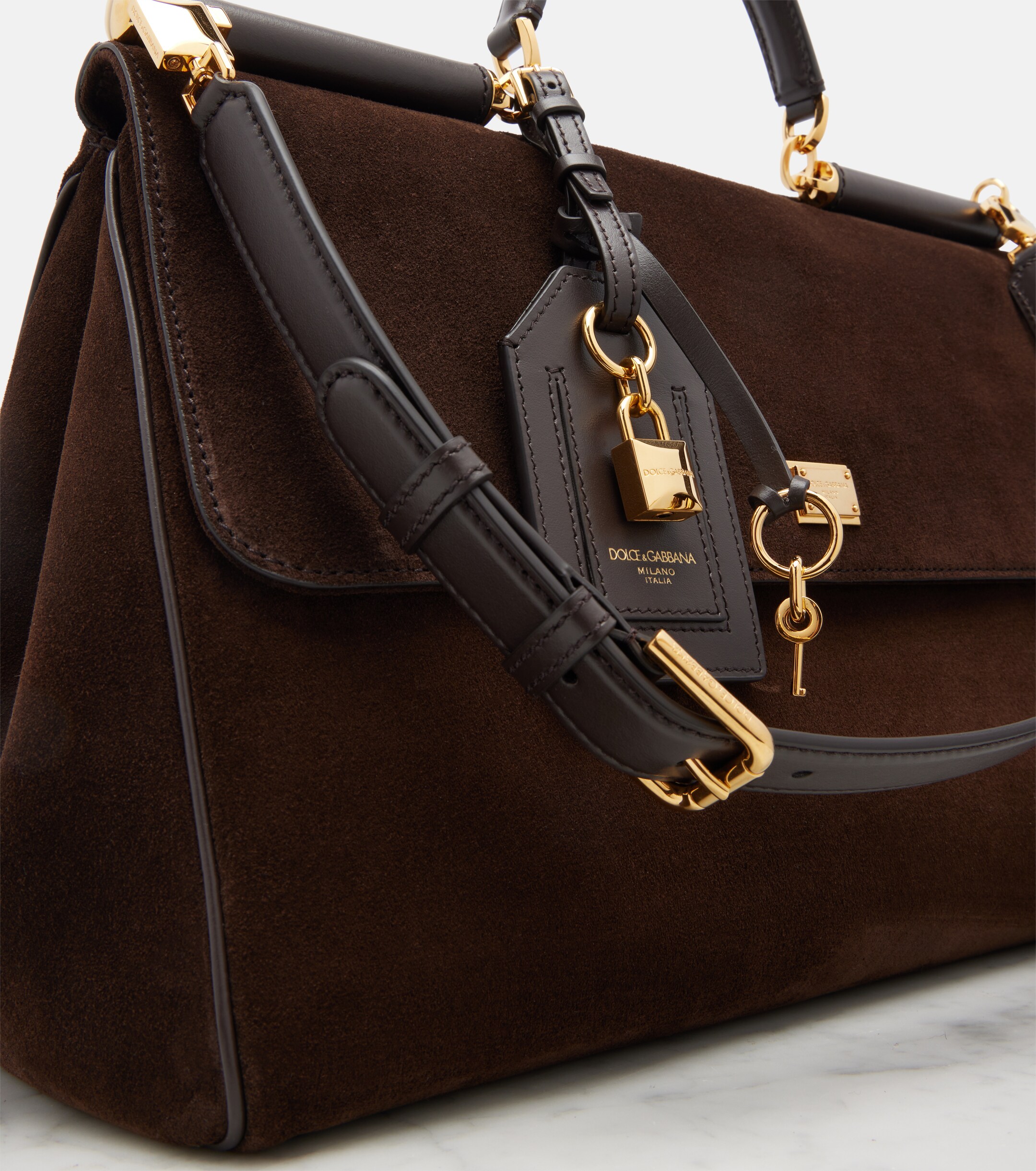 Dolce&Gabbana Sicily Large suede tote bag