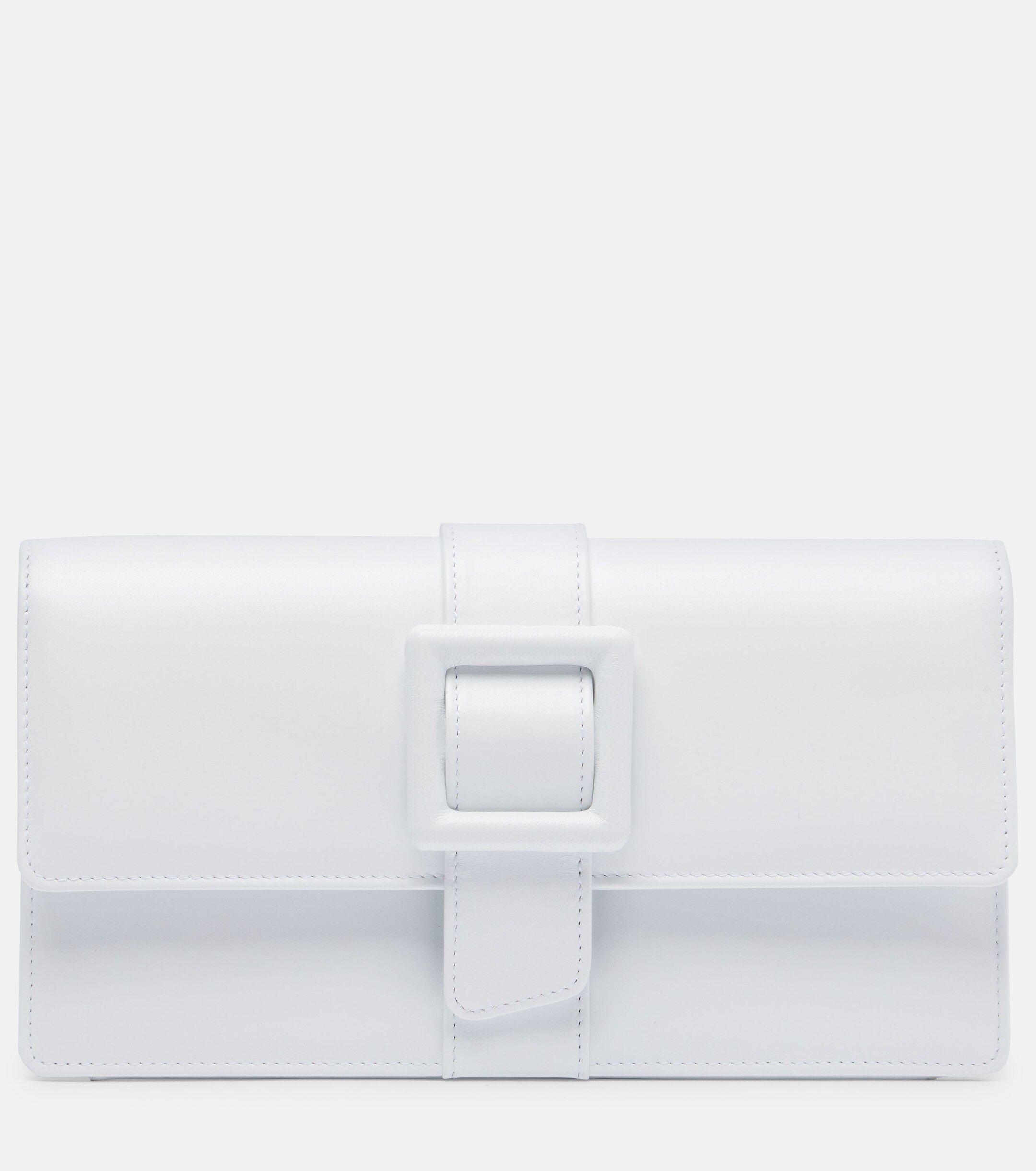 MANOLO BLAHNIK Maygot leather clutch