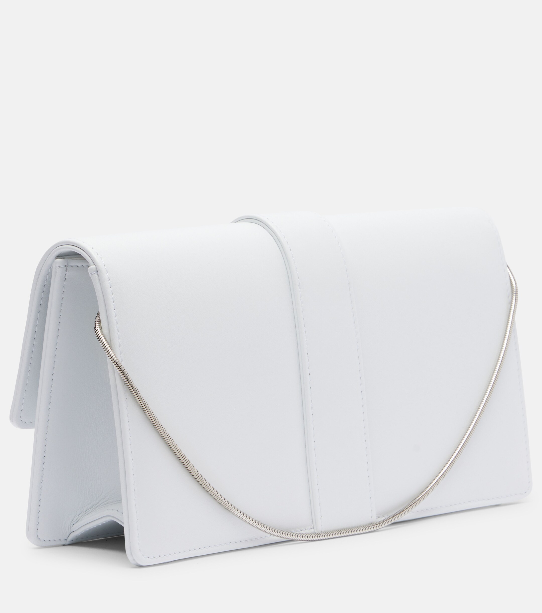 MANOLO BLAHNIK Maygot leather clutch