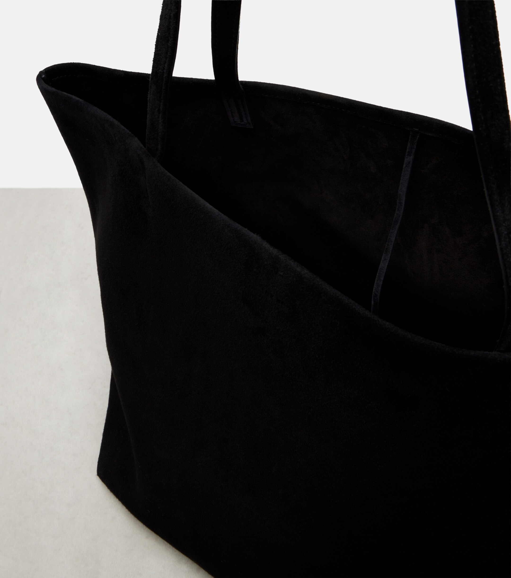 The Row Park Three Edge suede tote bag