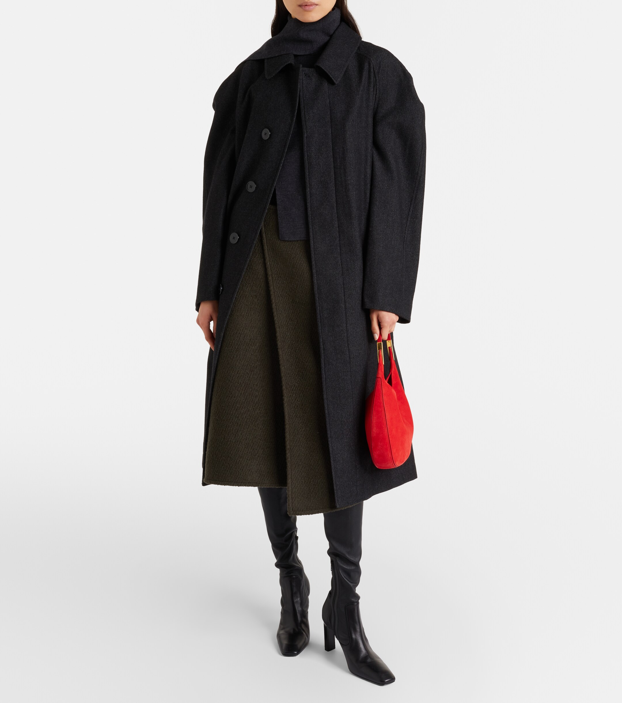 Savette Florence Small suede shoulder bag thumbnail