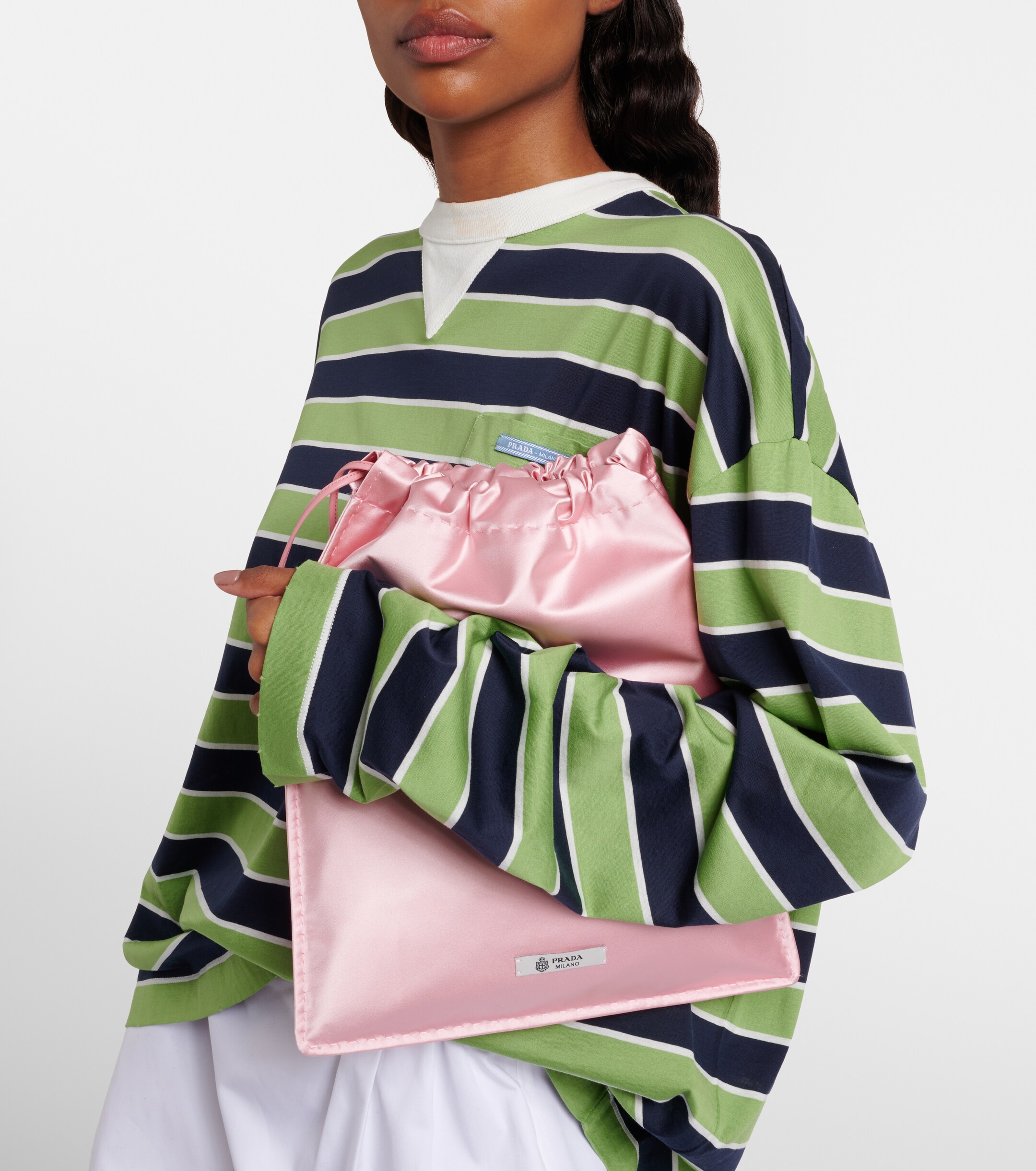 Prada Prada Wish silk satin pouch