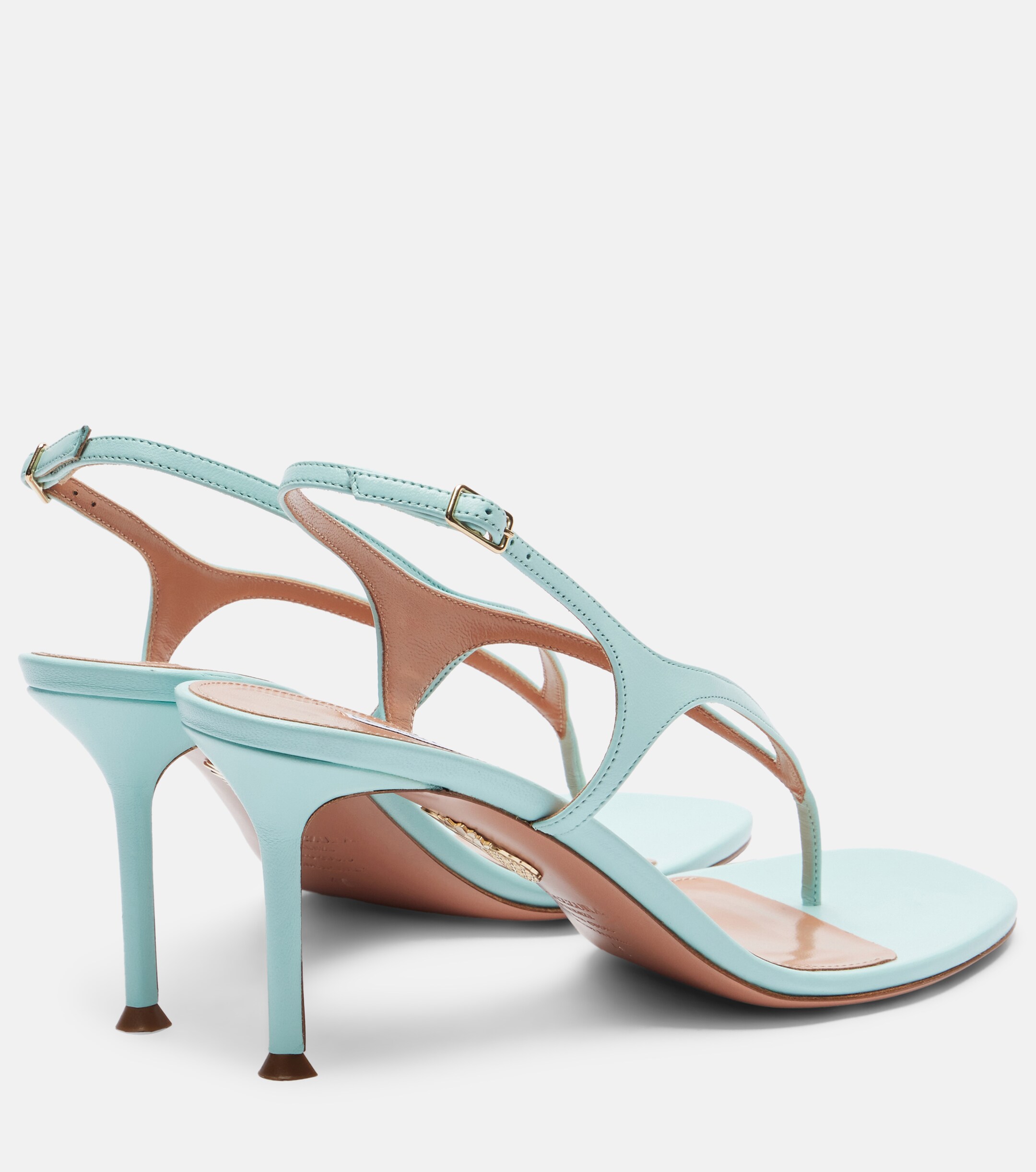 AQUAZZURA Bikini leather thong sandals