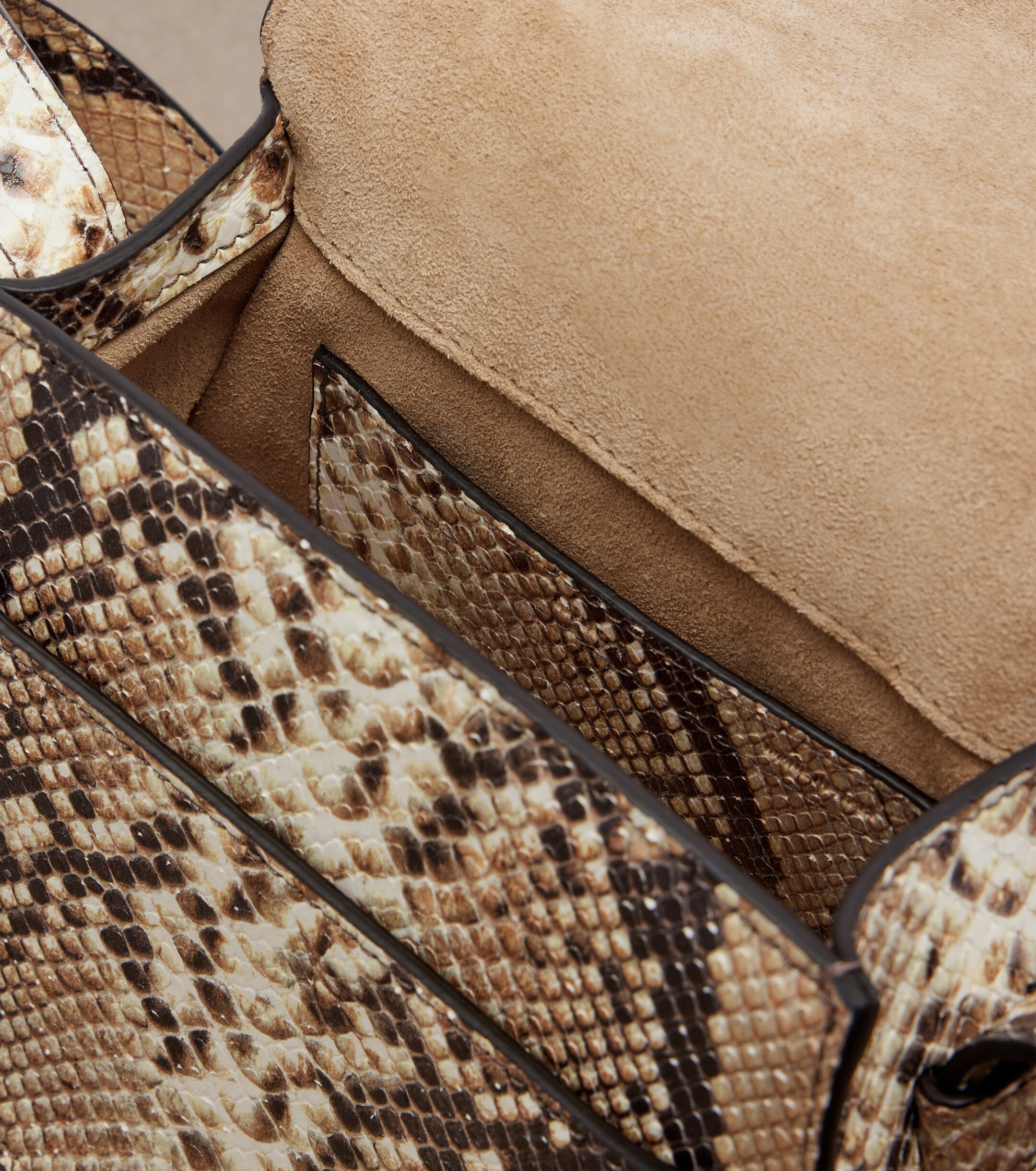 Chloé Marcie Mini snake-effect leather crossbody bag