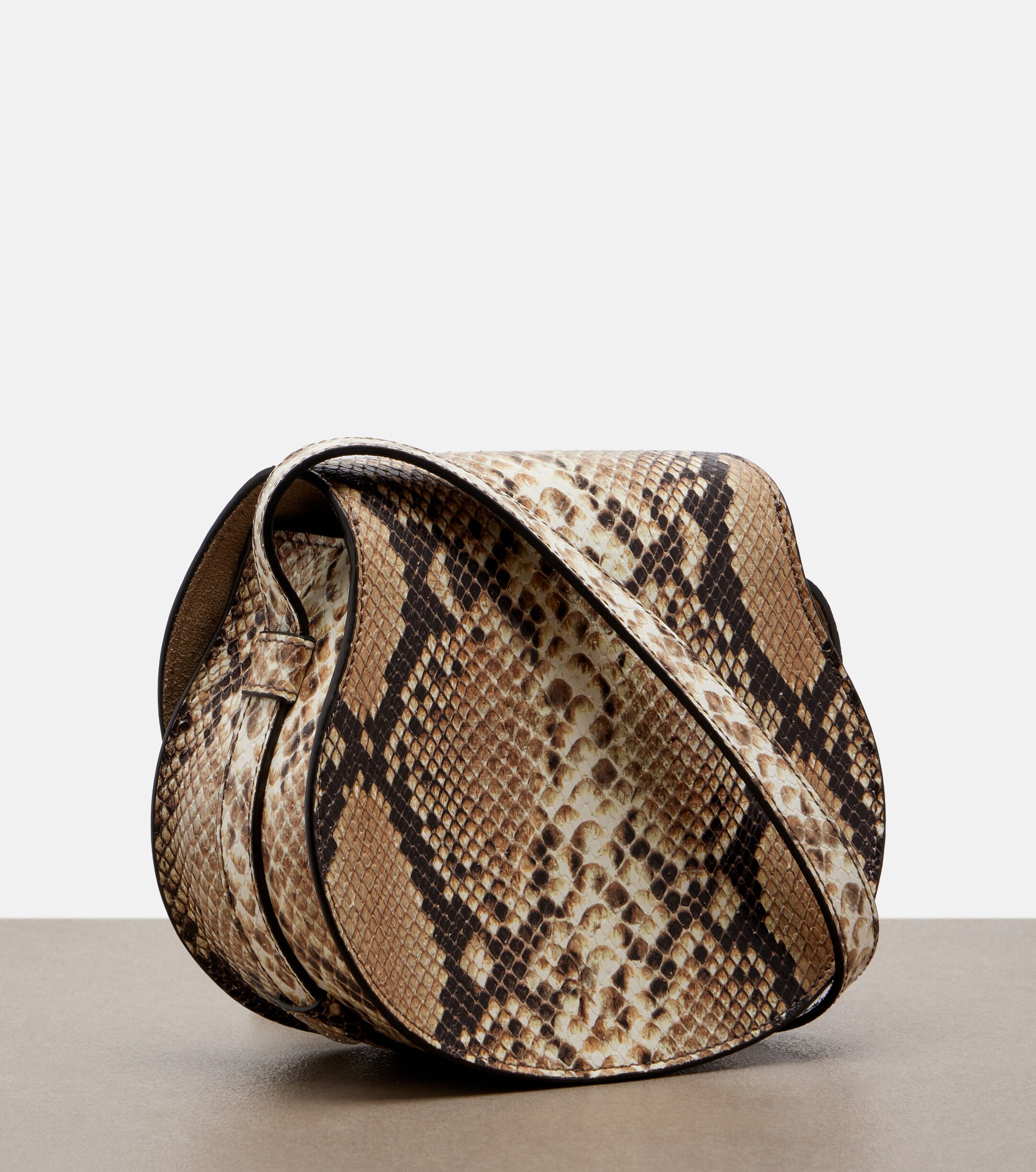 Chloé Marcie Mini snake-effect leather crossbody bag