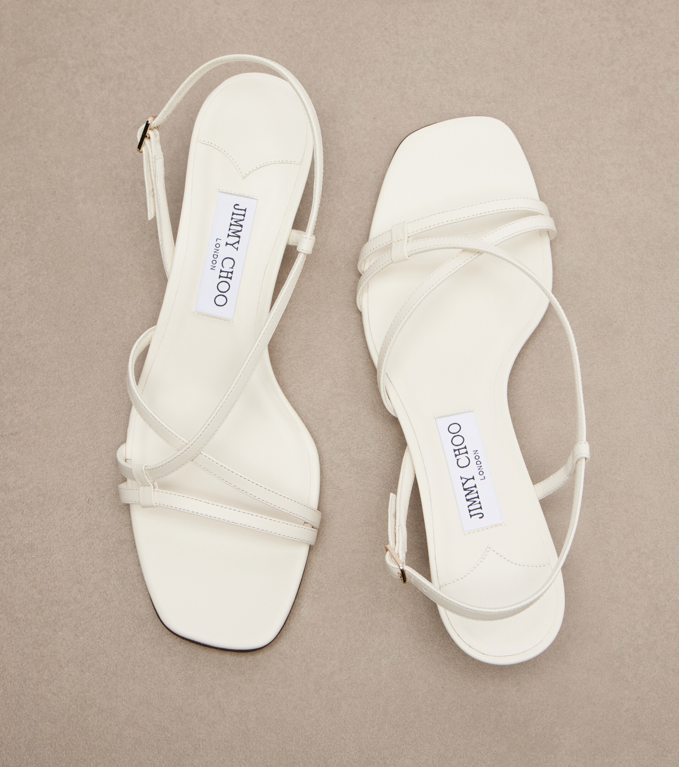JIMMY CHOO Jimmy Choo Farris leather slingback sandals