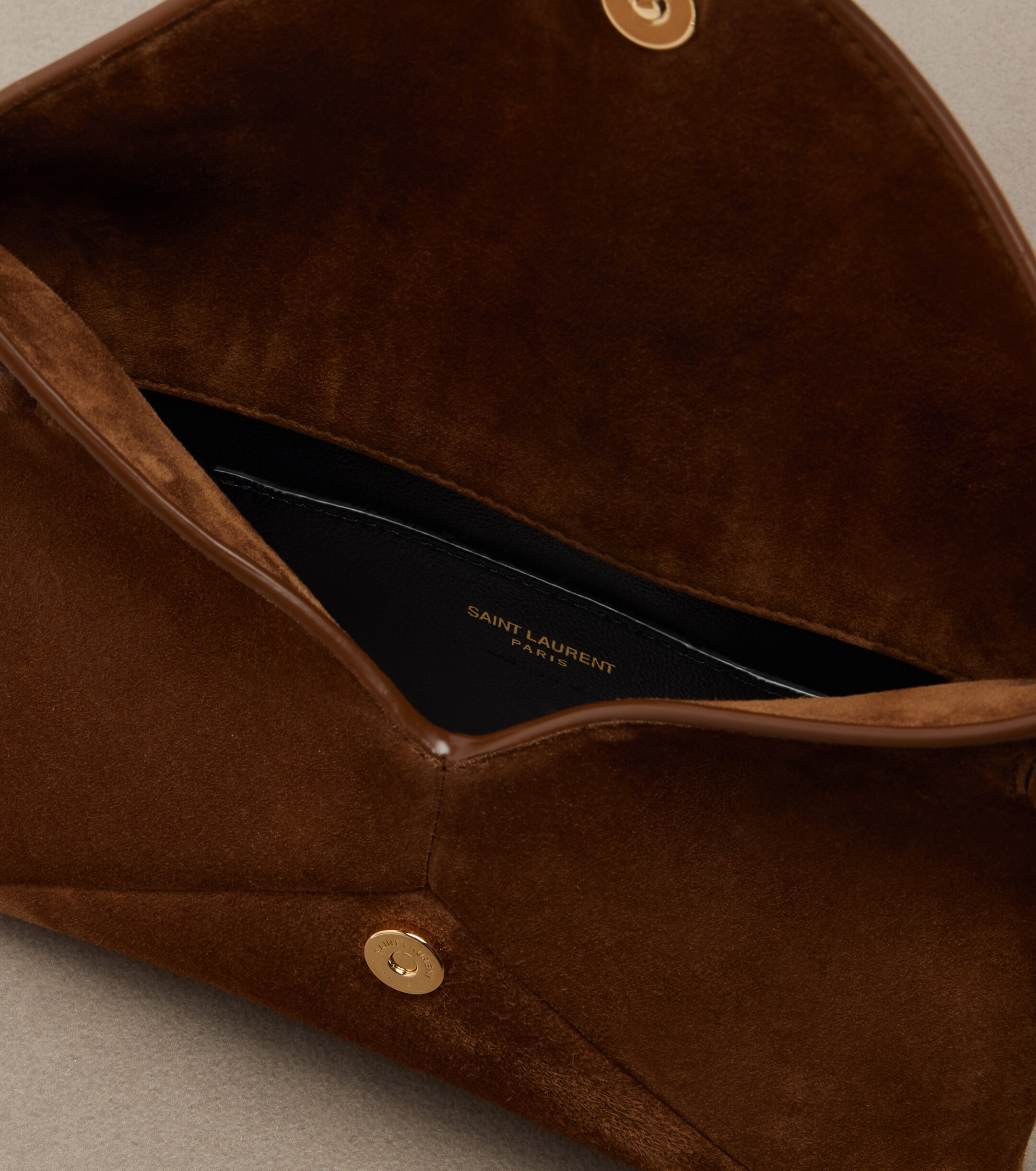 Saint Laurent Cassandre Small suede pouch