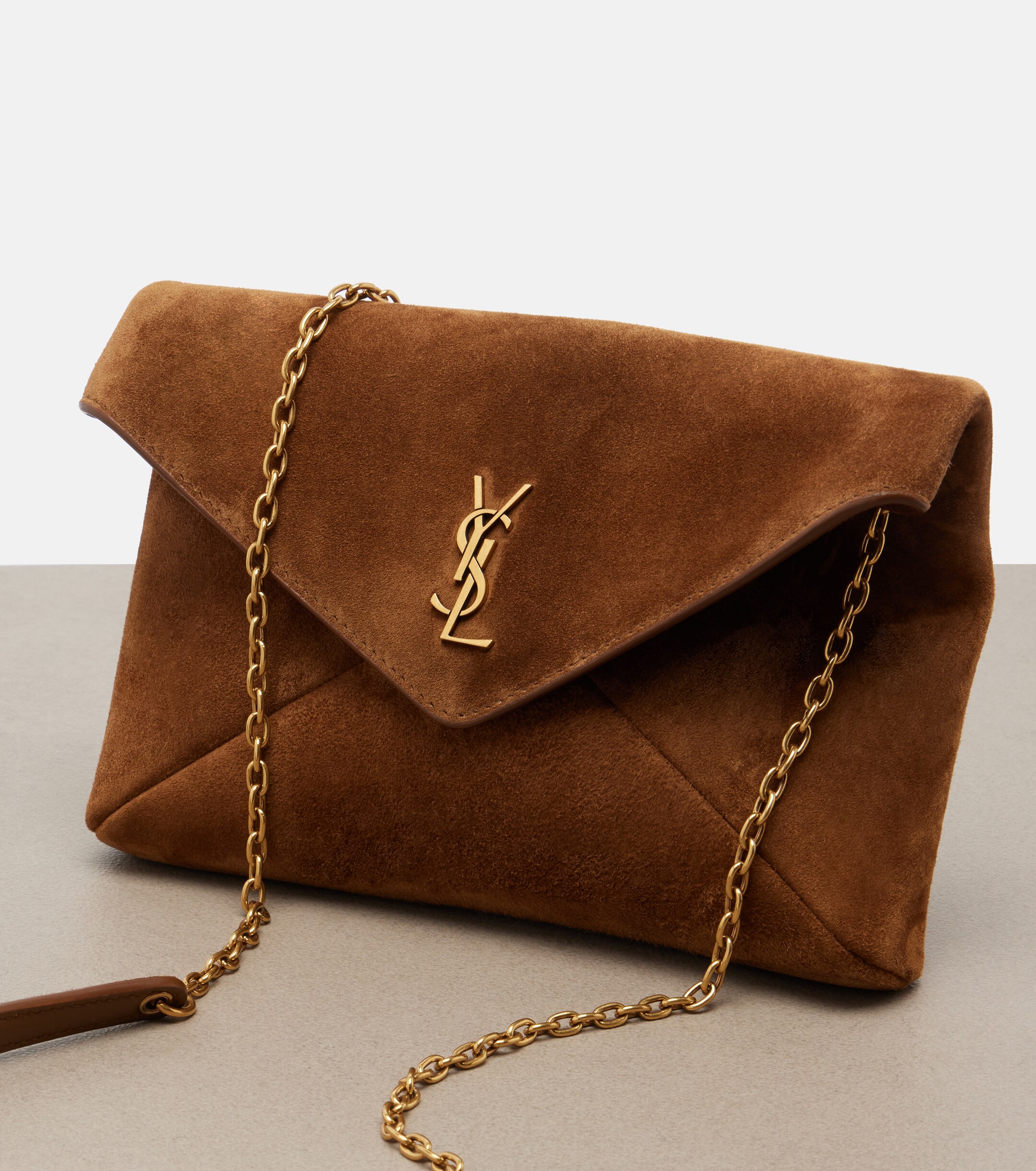 Saint Laurent Cassandre Small suede pouch