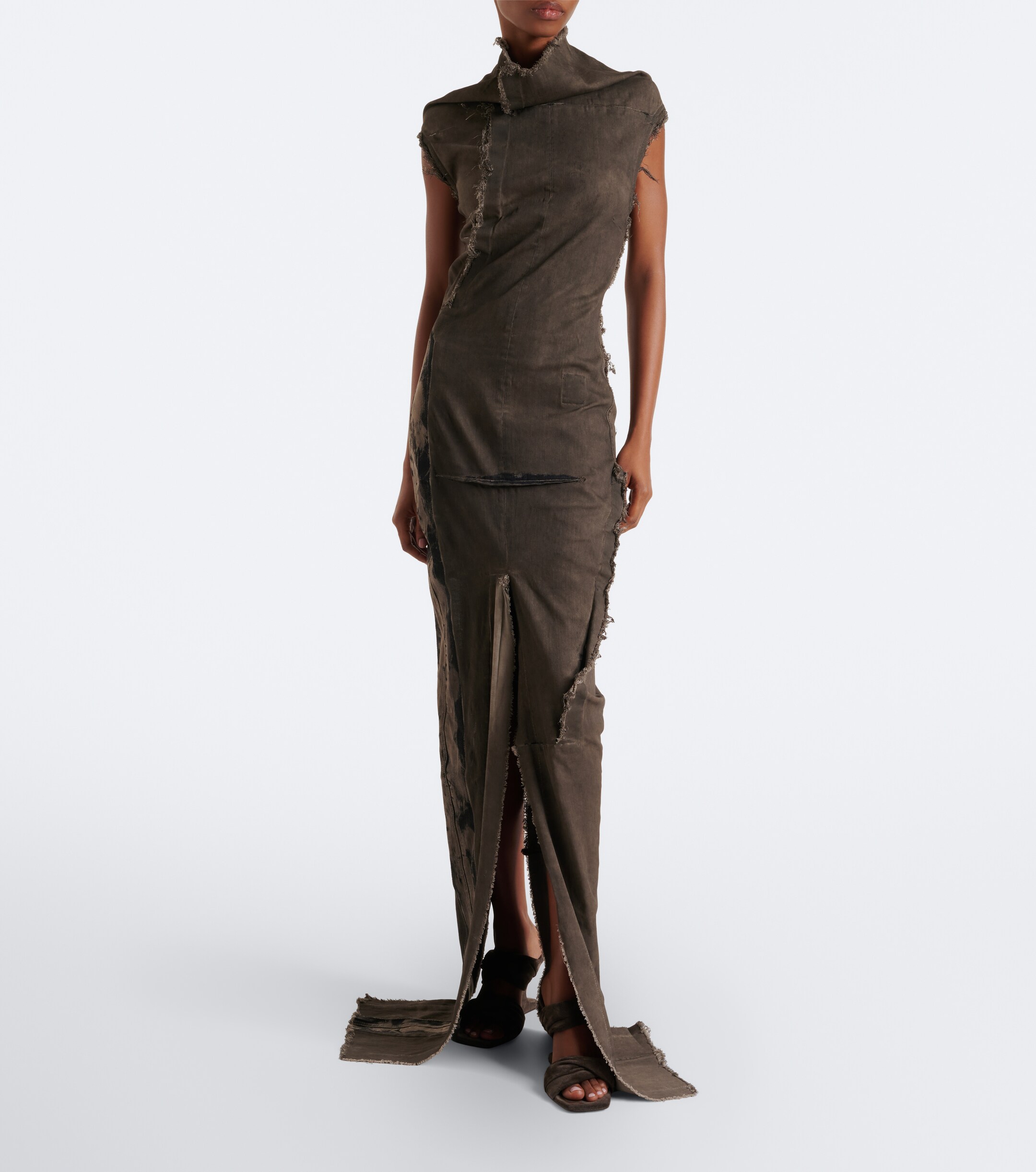 Rick Owens Rick Owens DRKSHDW Sl Etna denim maxi dress