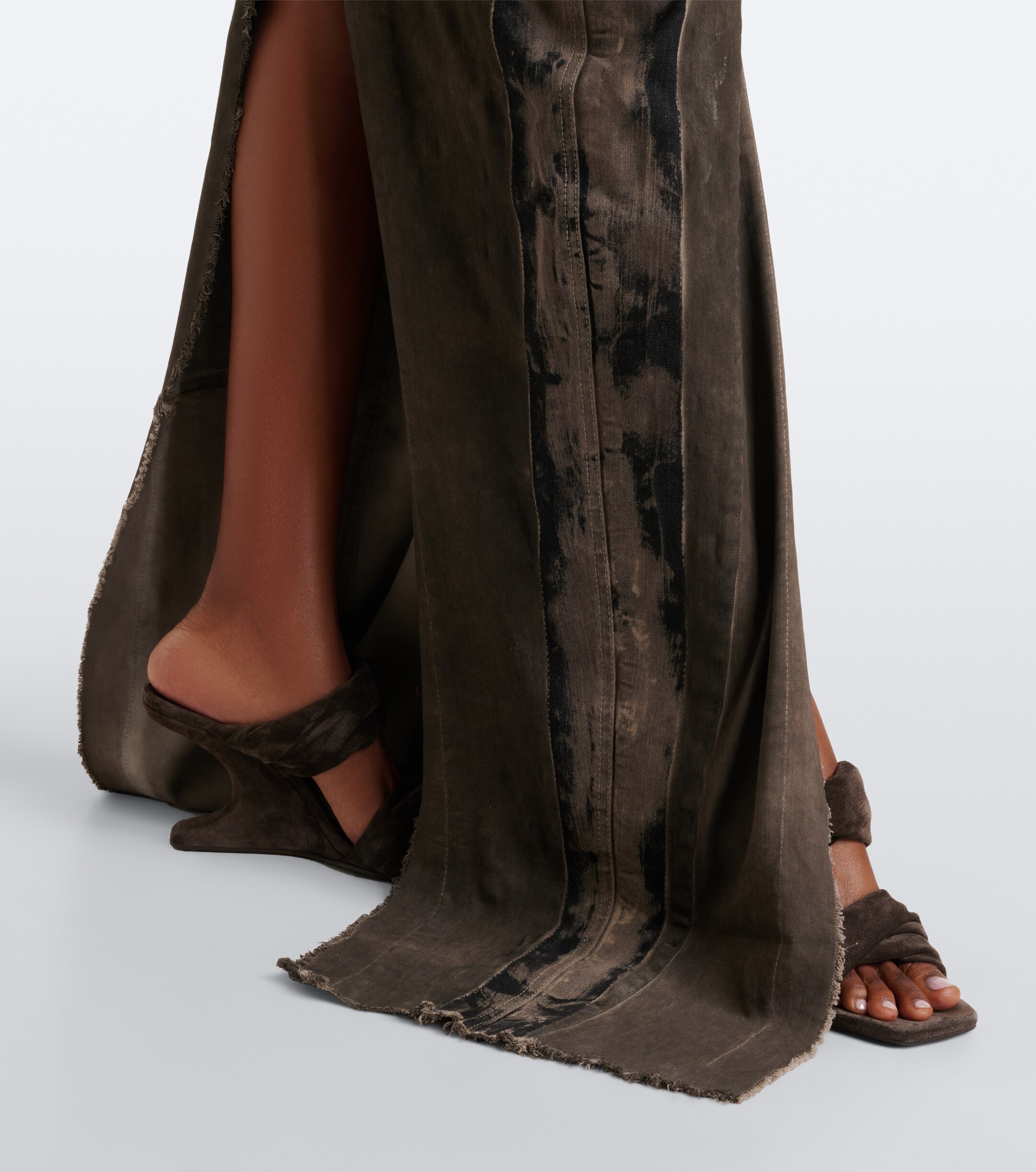 Rick Owens Rick Owens DRKSHDW Sl Etna denim maxi dress