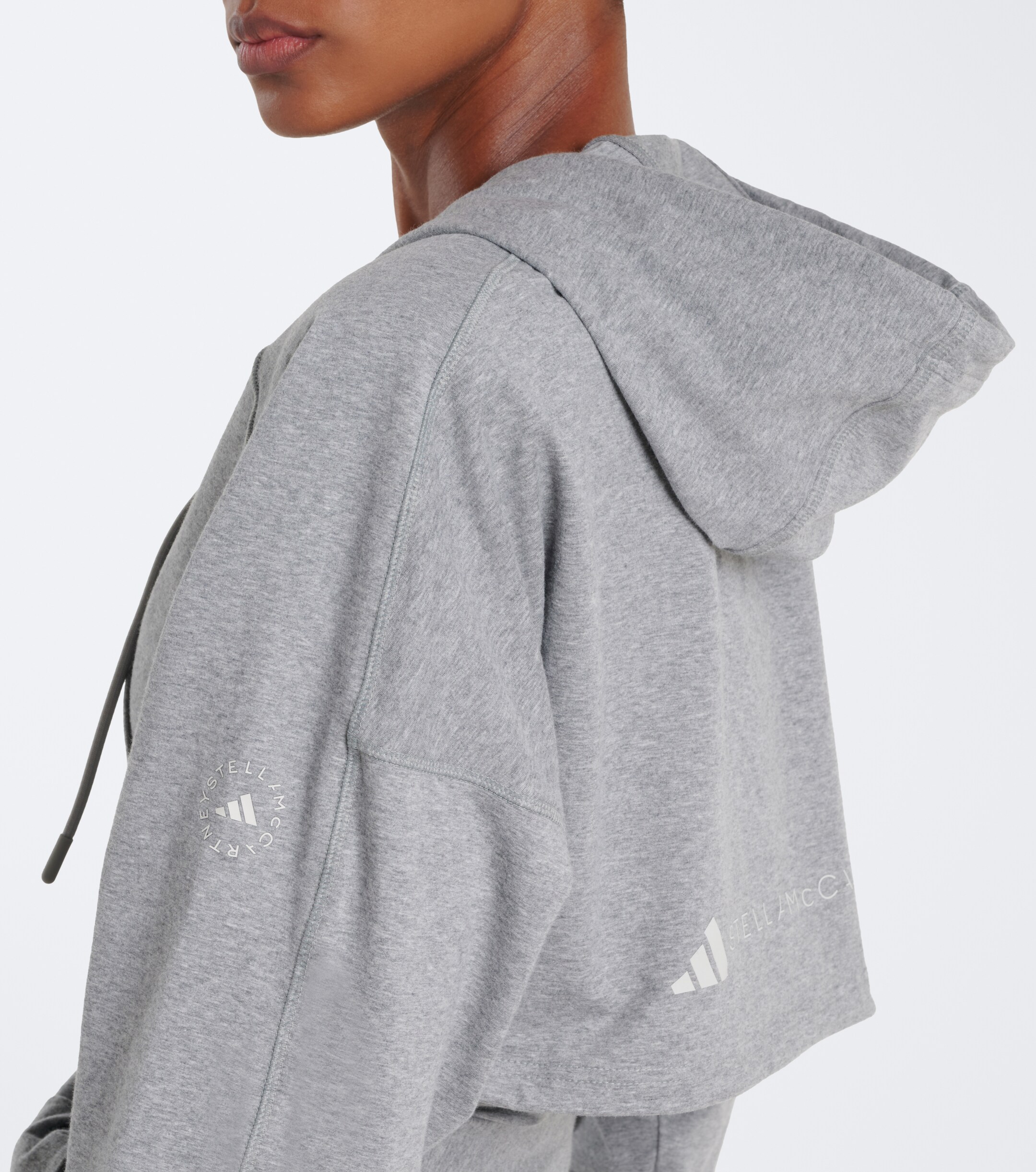 adidas by Stella McCartney Adidas by Stella McCartney Cropped jersey hoodie