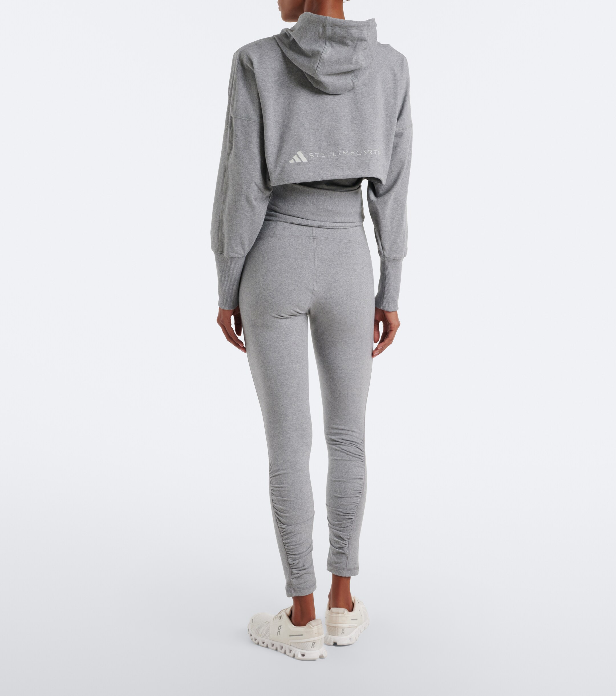 adidas by Stella McCartney Adidas by Stella McCartney Cropped jersey hoodie