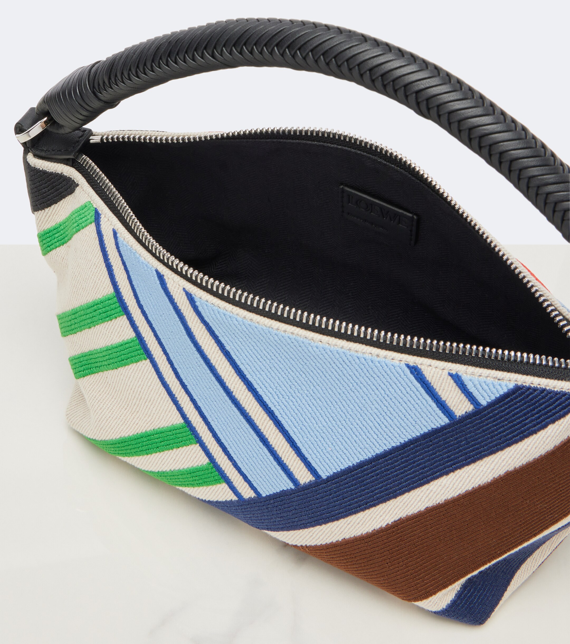 Loewe Cala Small embroidered top-handle bag