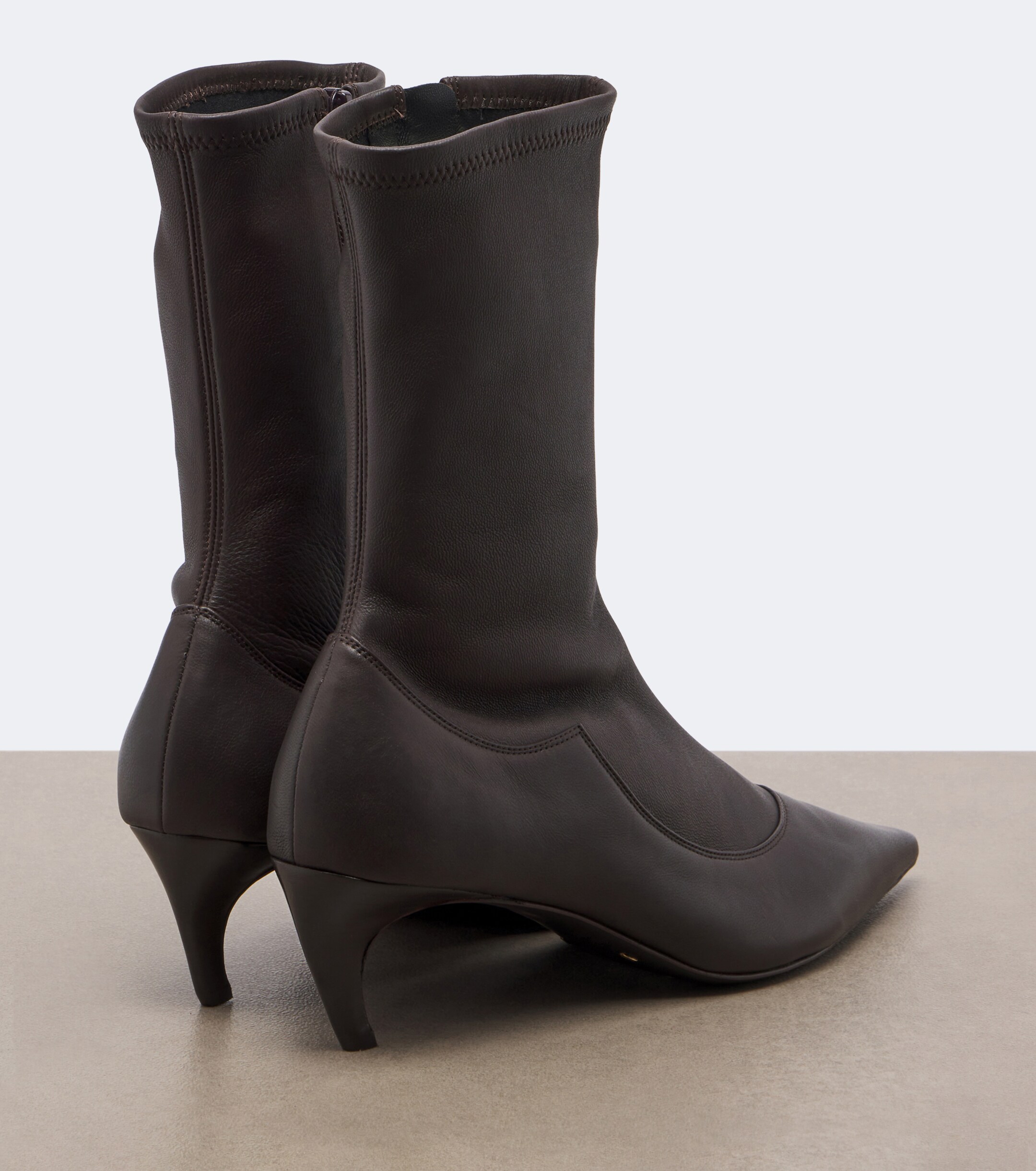 KHAITE Khaite Valerie leather mid-calf boots