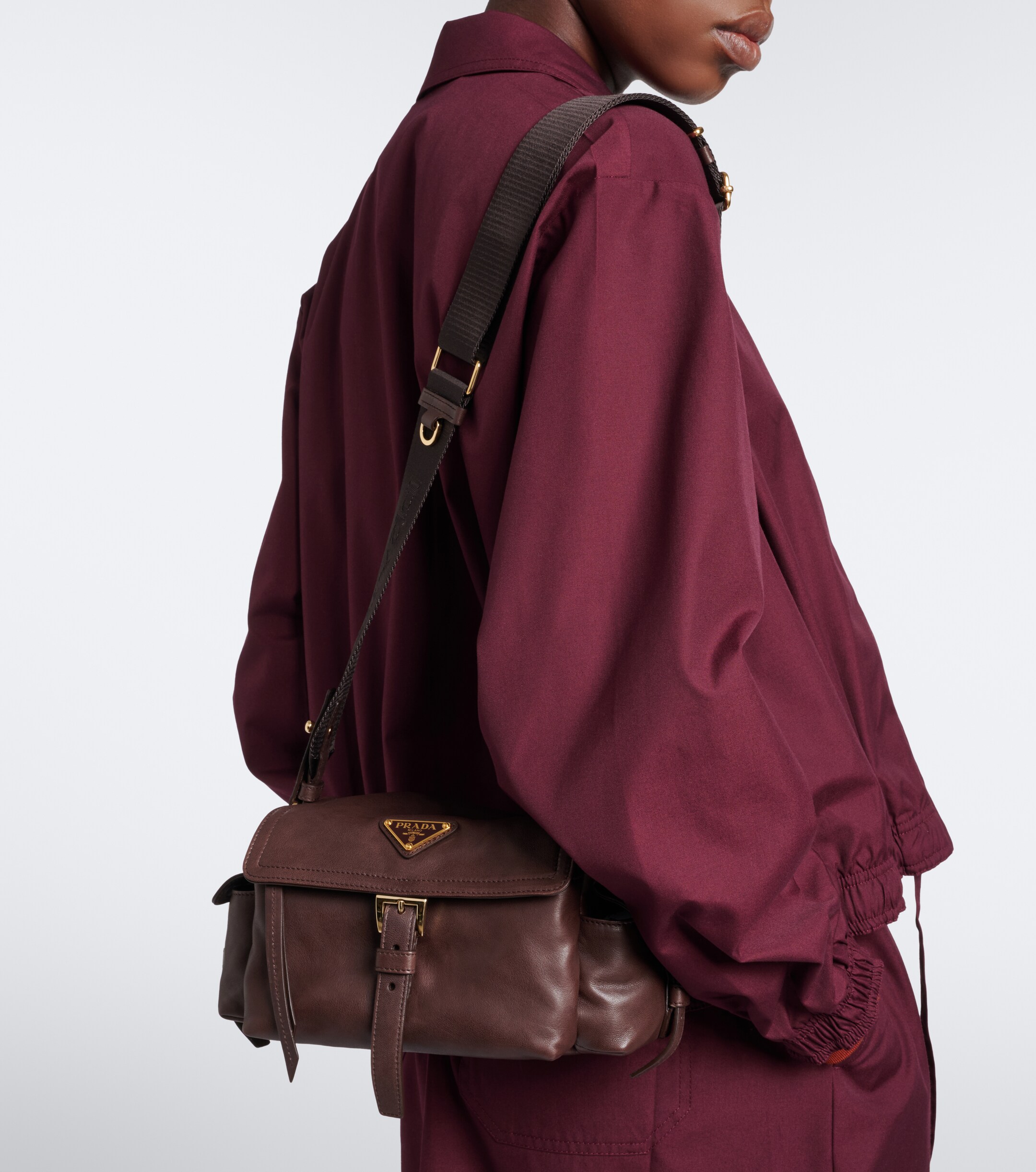 Prada Prada Explore Medium leather shoulder bag