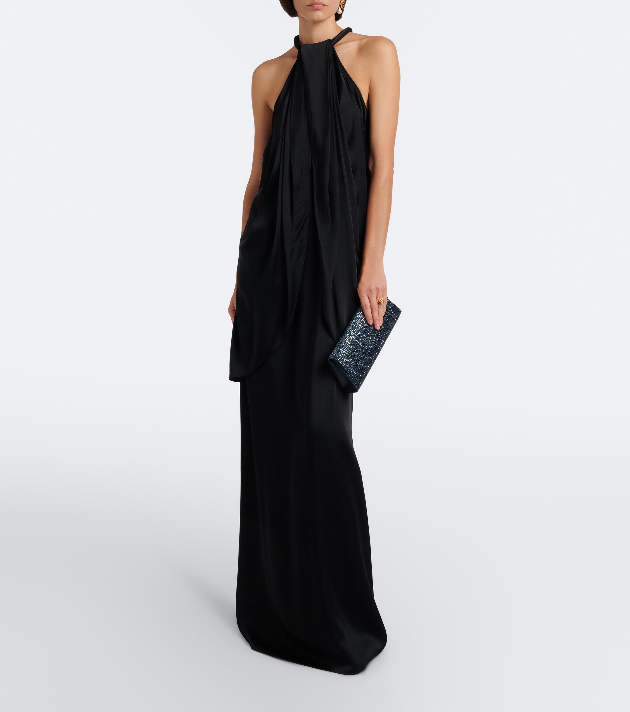 Elie Saab Elie Saab Midnight embellished clutch