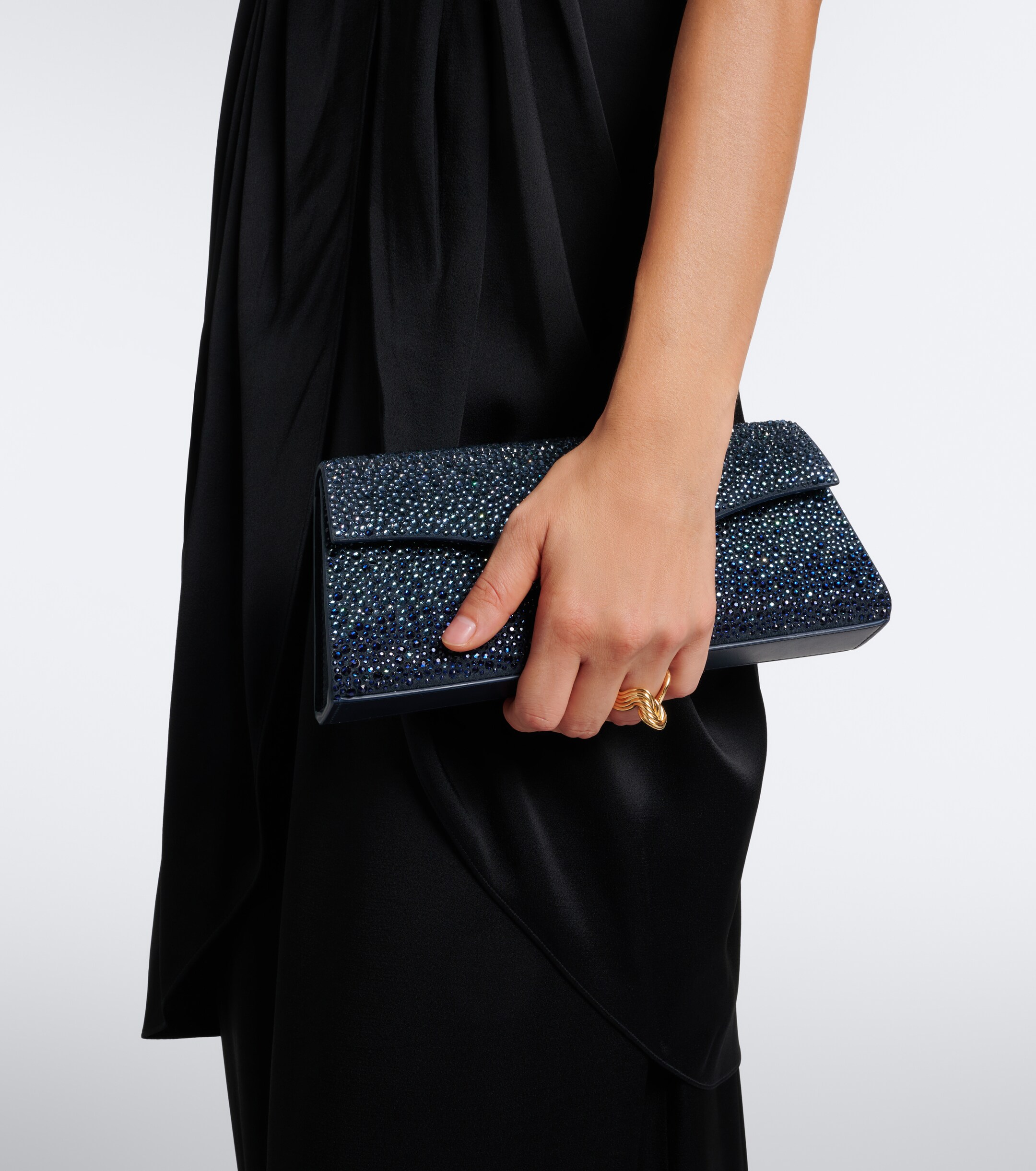 Elie Saab Elie Saab Midnight embellished clutch