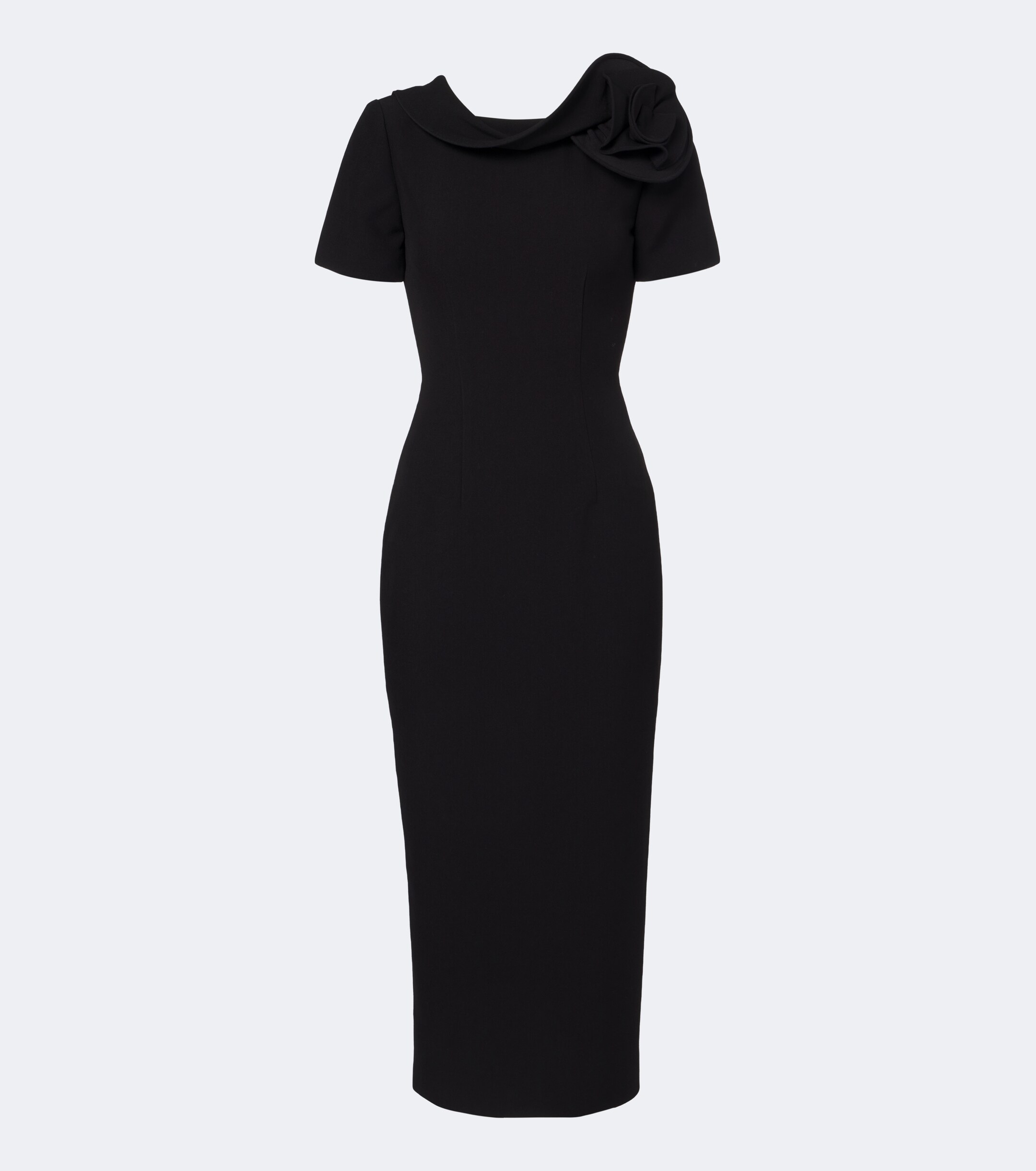 Roland Mouret Roland Mouret Floral-appliqué crêpe midi dress