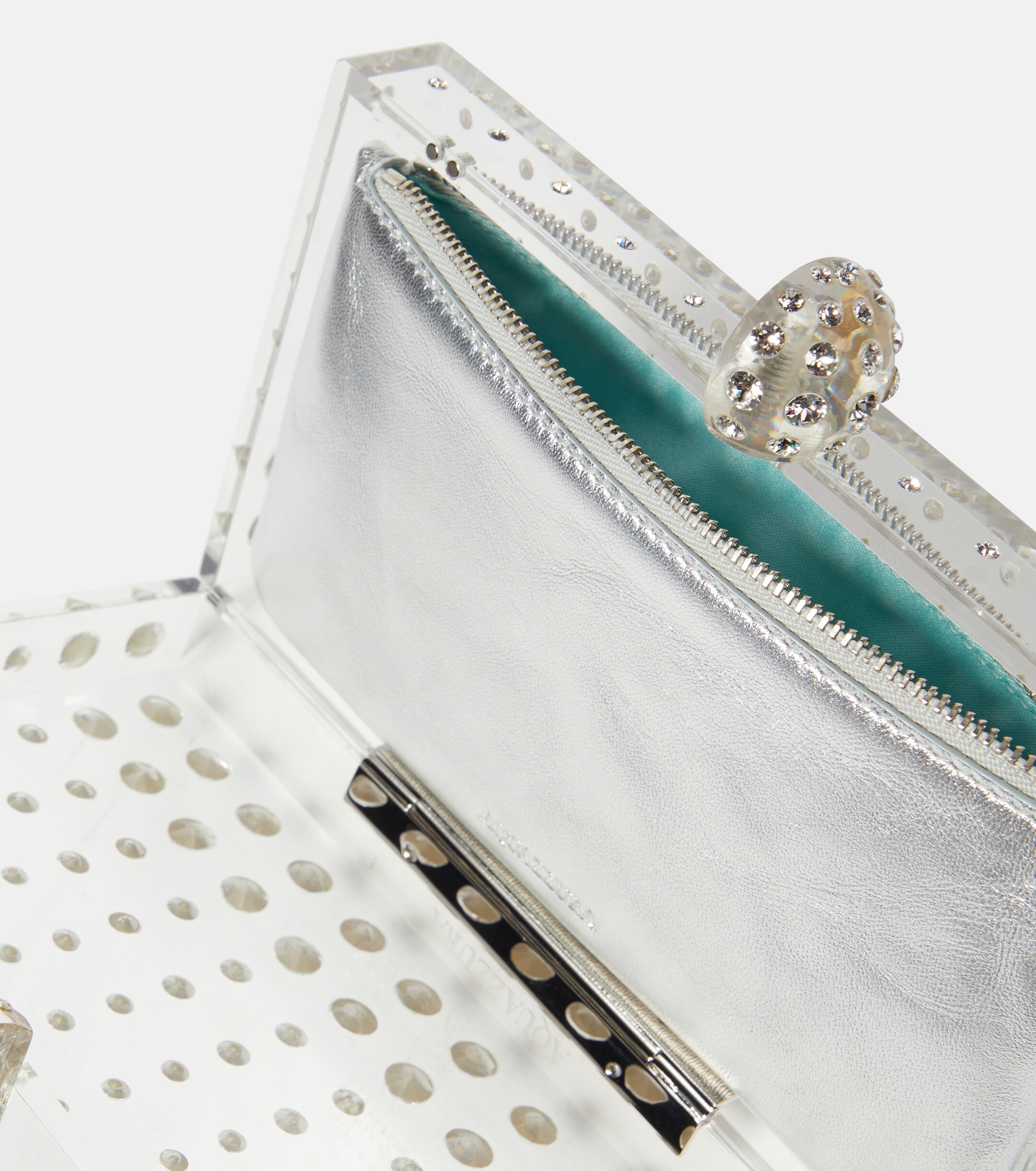 AQUAZZURA Tequila crystal-embellished clutch