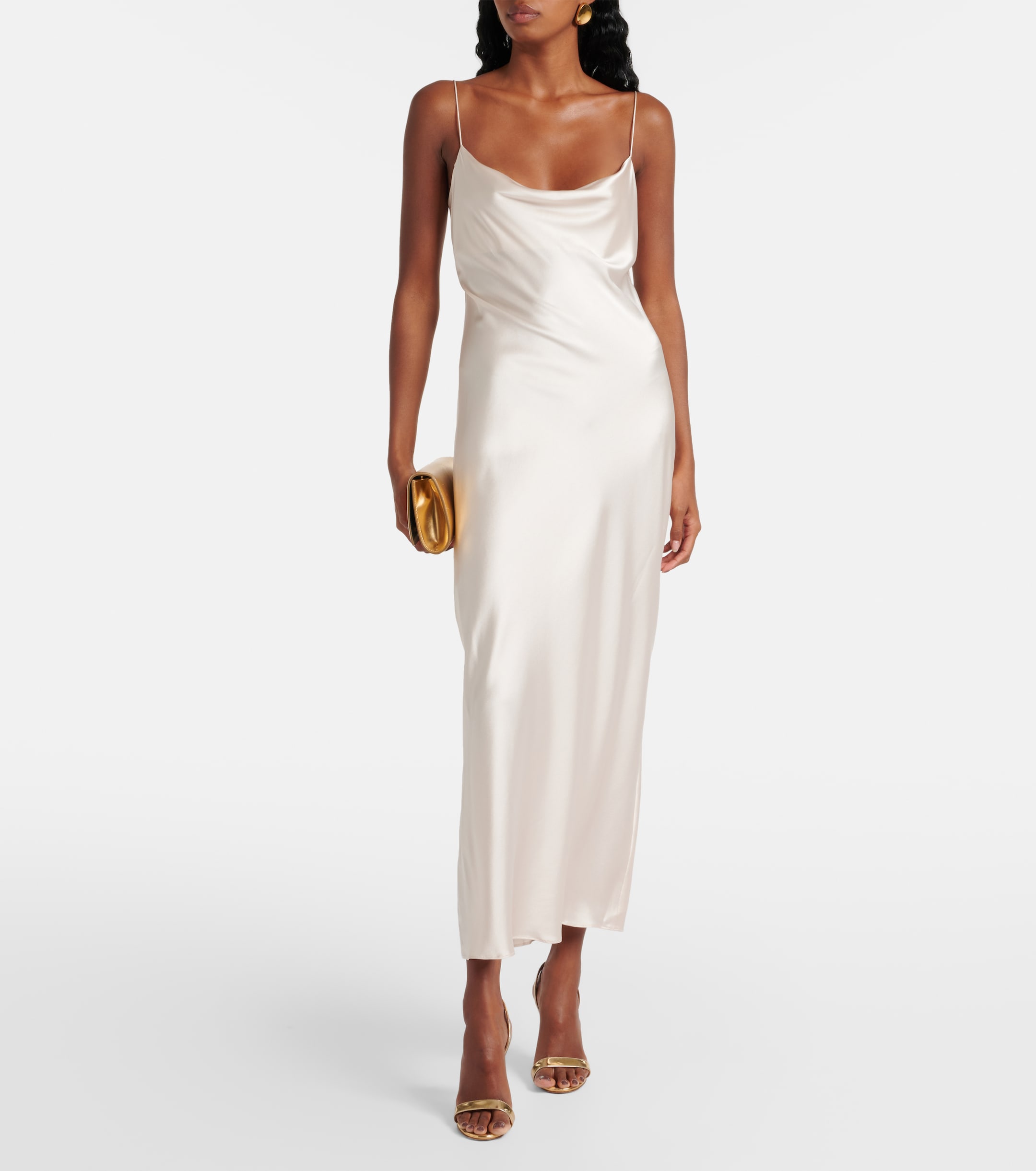 Dorothee Schumacher Sense of Shine silk-blend midi dress