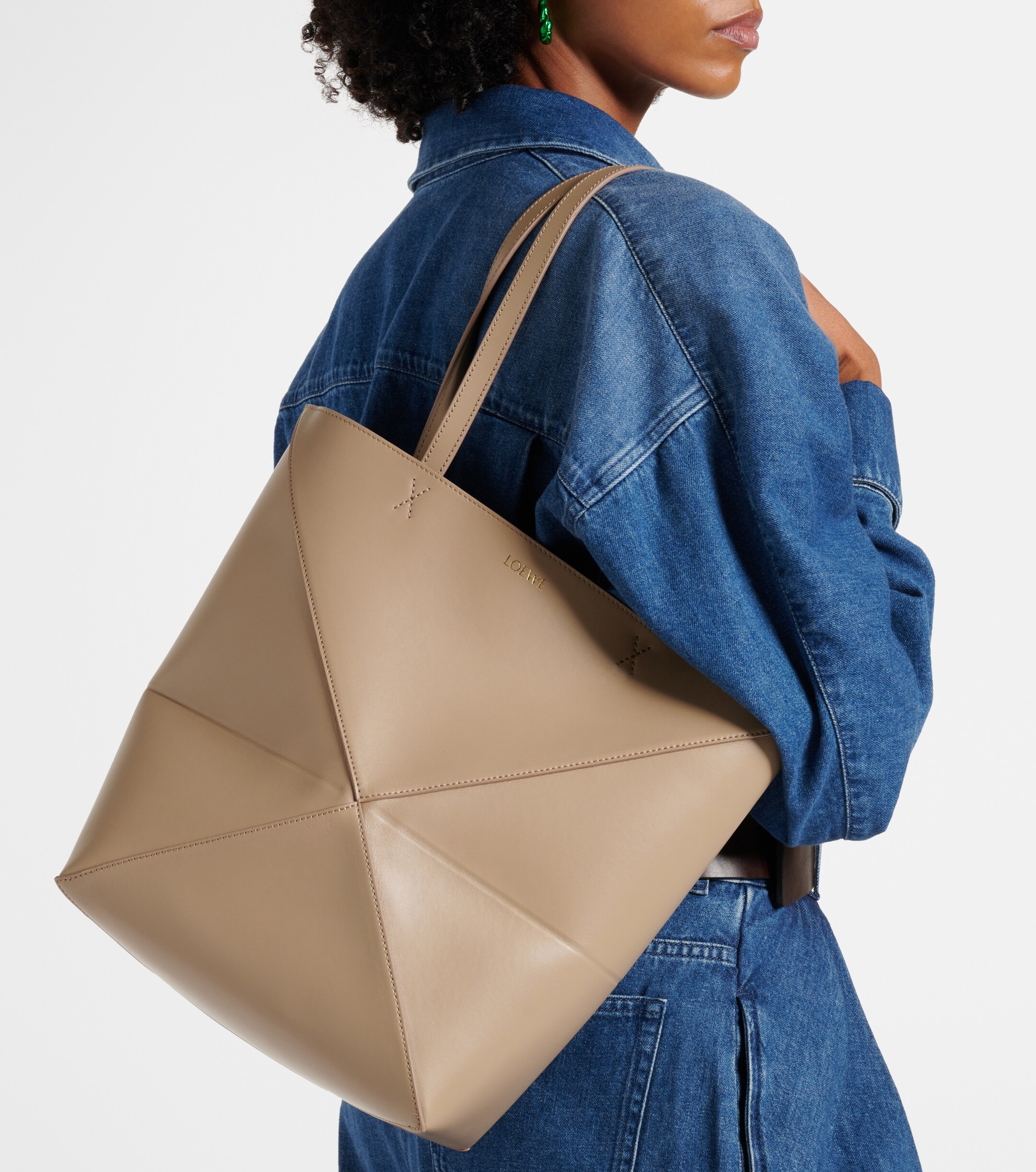 Loewe Puzzle Fold Medium leather tote bag