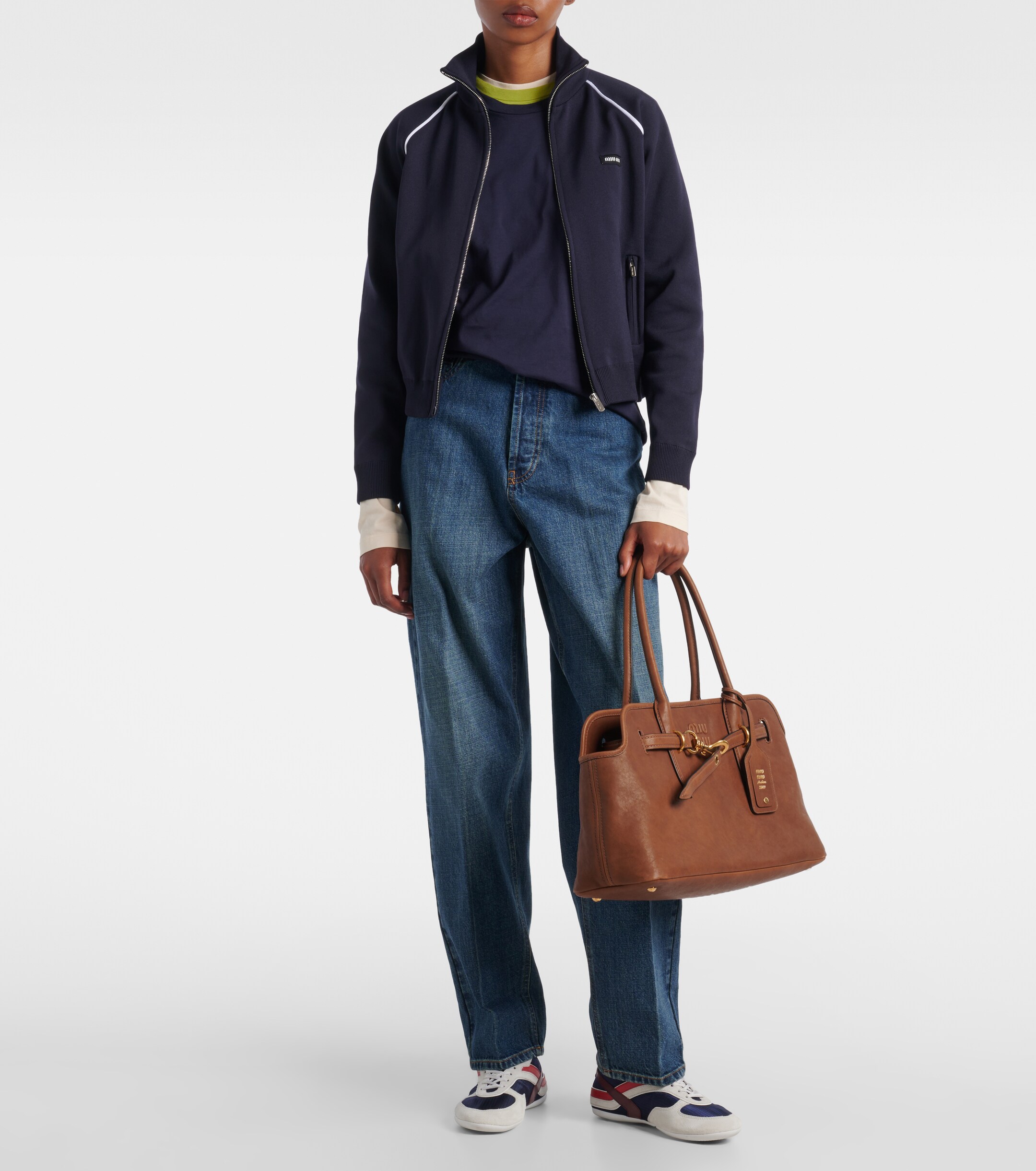 Miu Miu Aventure Large leather tote bag