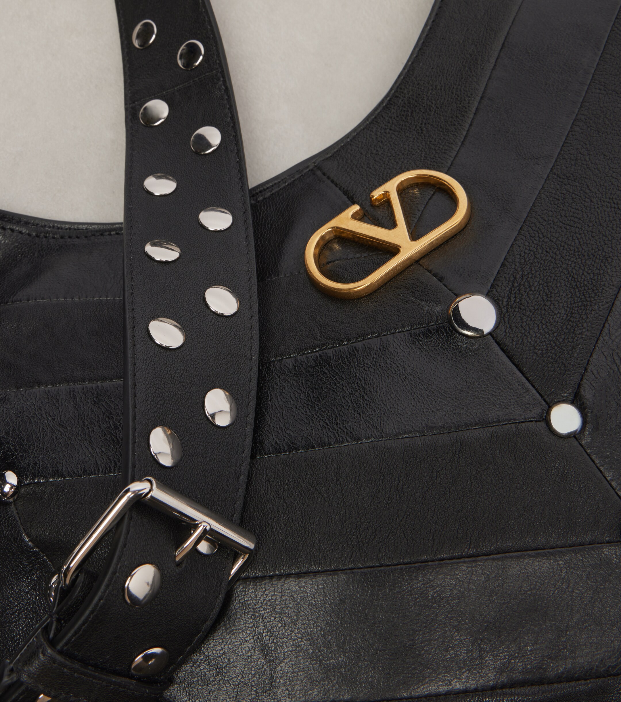Valentino Garavani Hoboho Large studded leather shoulder bag thumbnail