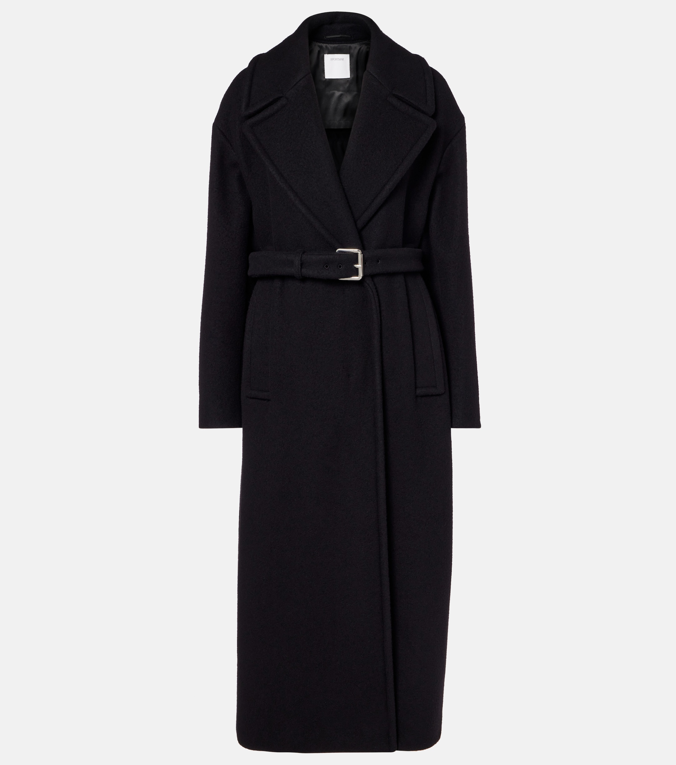 Sportmax - Zebra virgin wool wrap coat | Plush