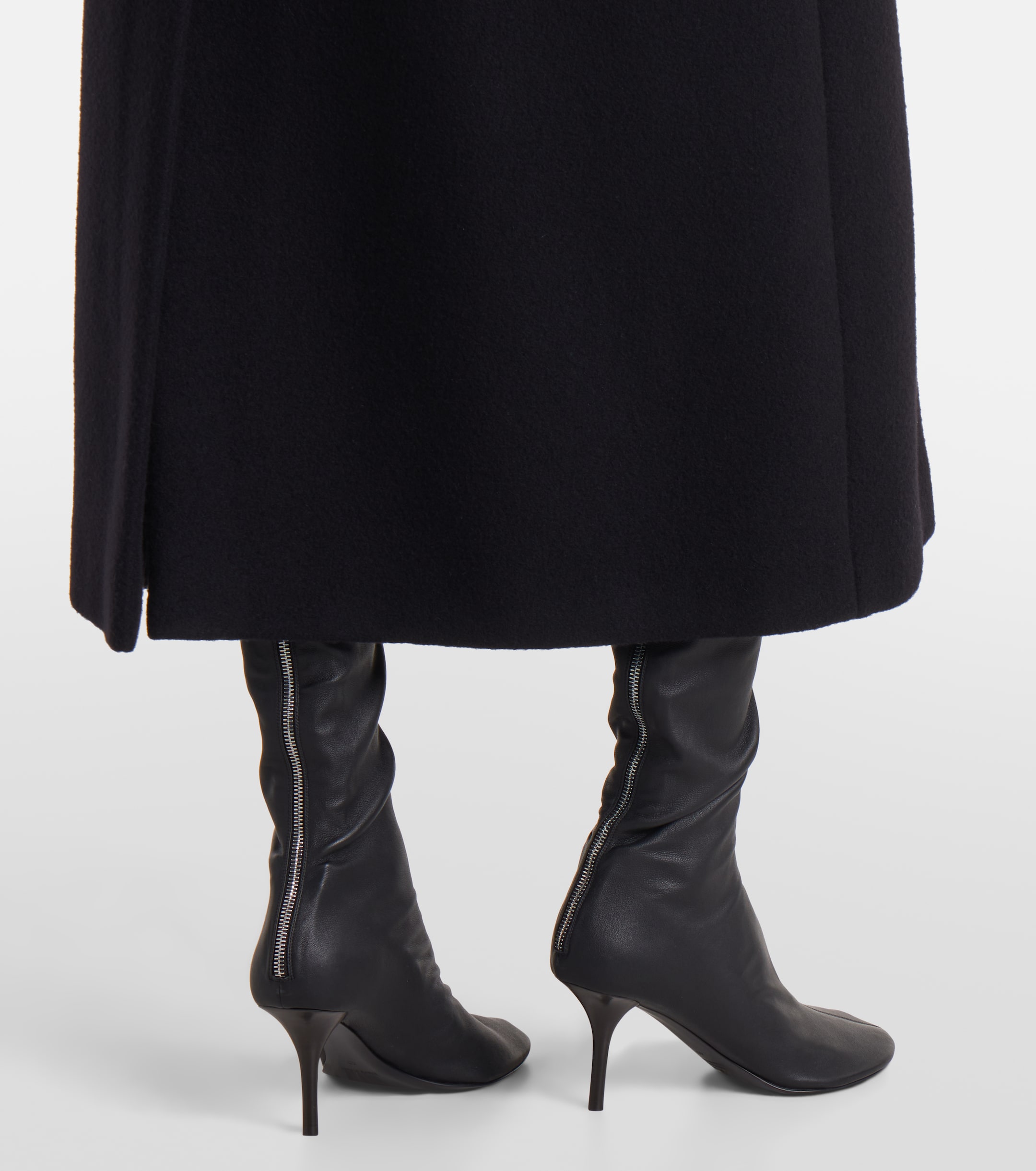 Sportmax - Zebra virgin wool wrap coat | Plush