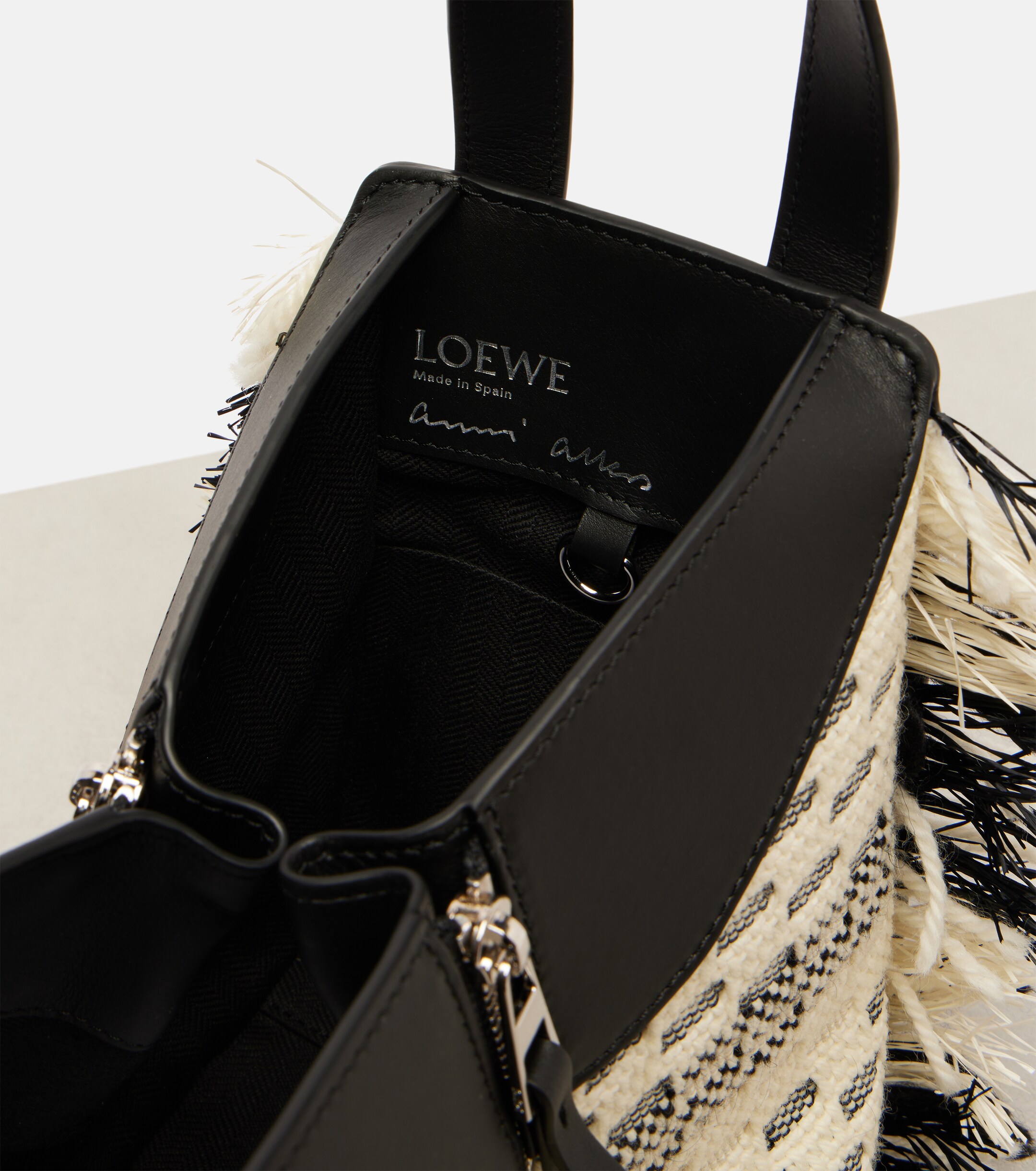 Loewe Hammock Compact leather top-handle bag