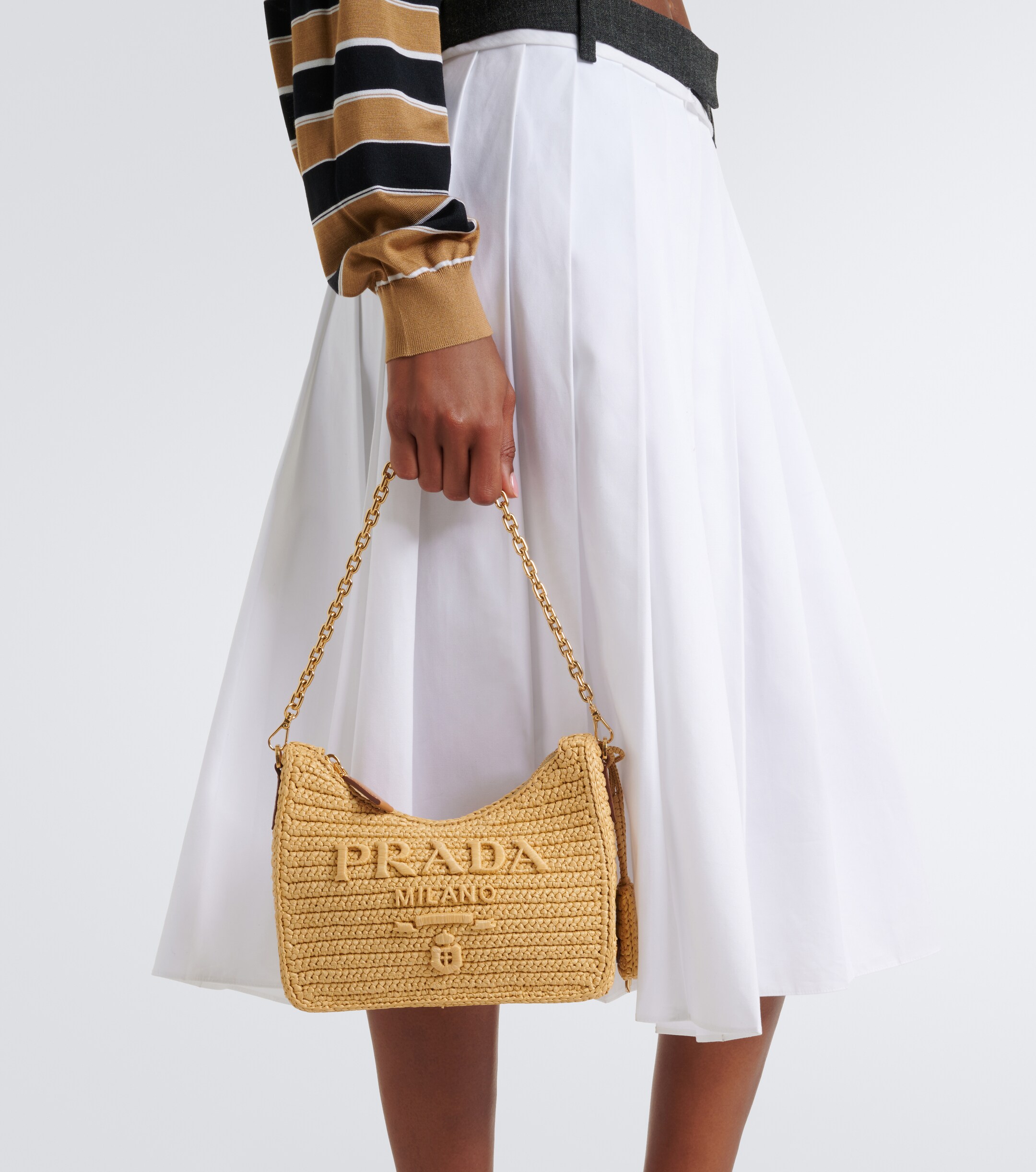 Prada Prada Re-Edition 2005 Mini raffia-effect shoulder bag