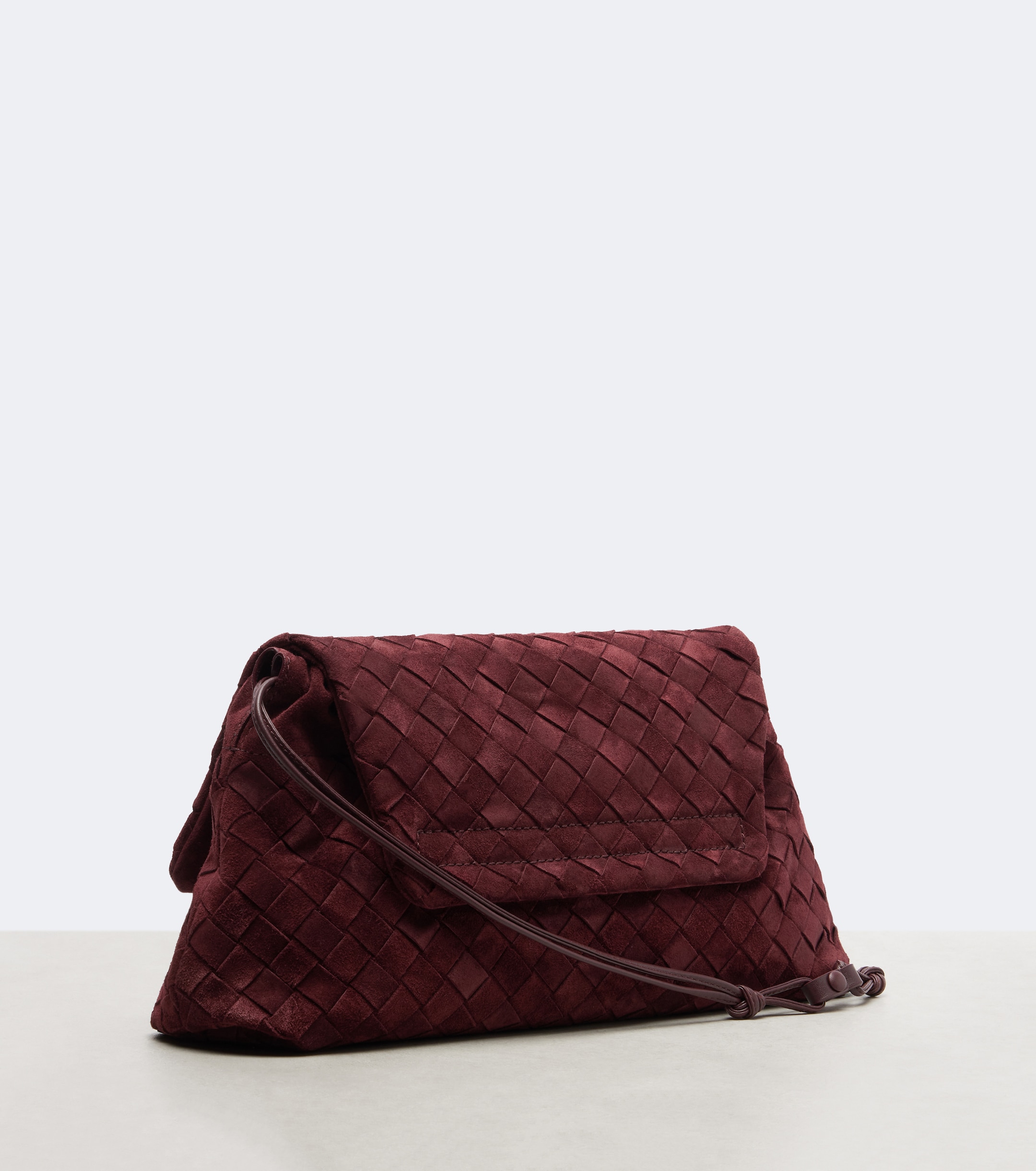 Bottega Veneta Giorno Intrecciato suede shoulder bag